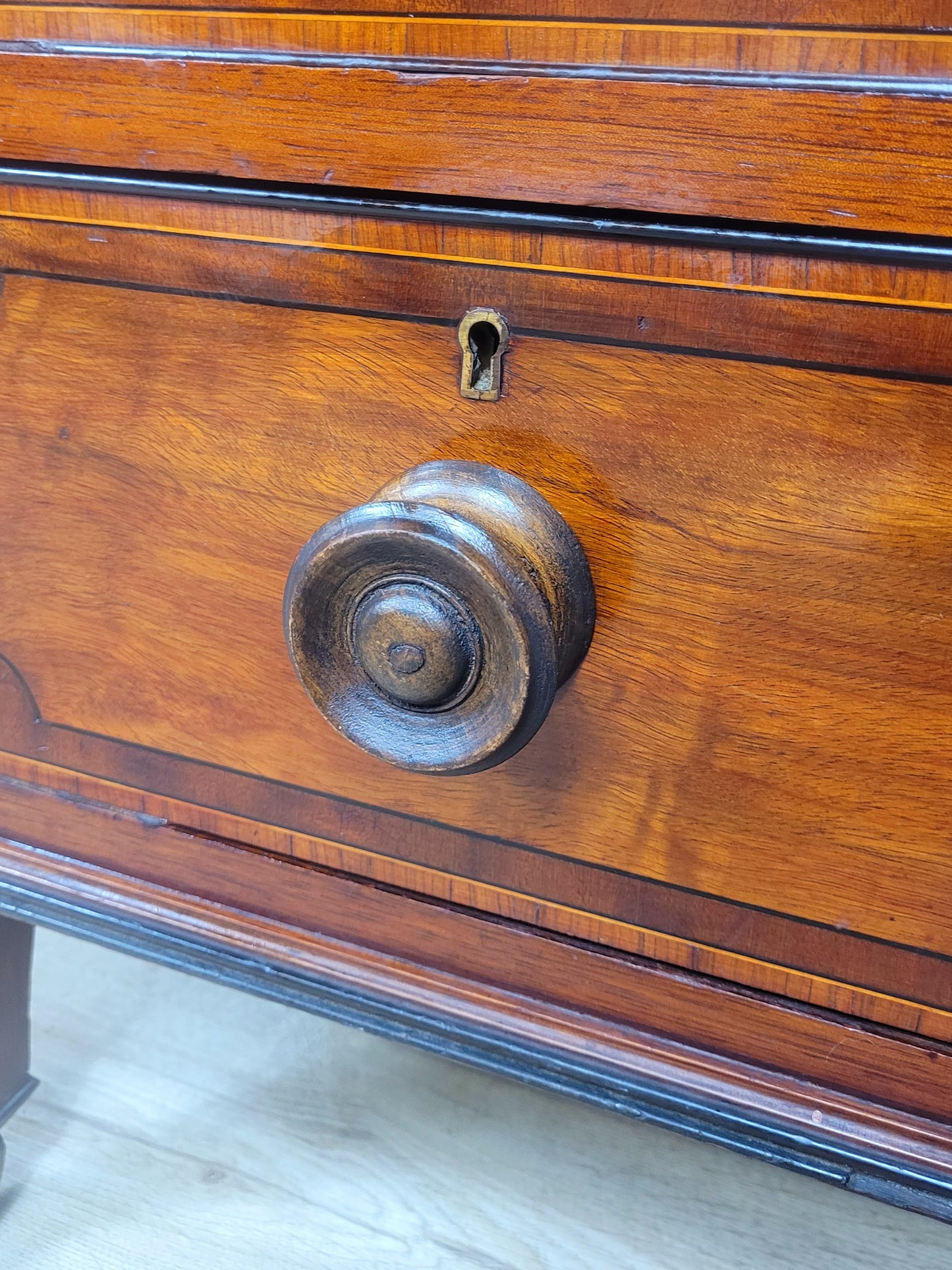 Maple & Co Writing Desk Victorian Knee Hole Castors Drawers Delivery Available