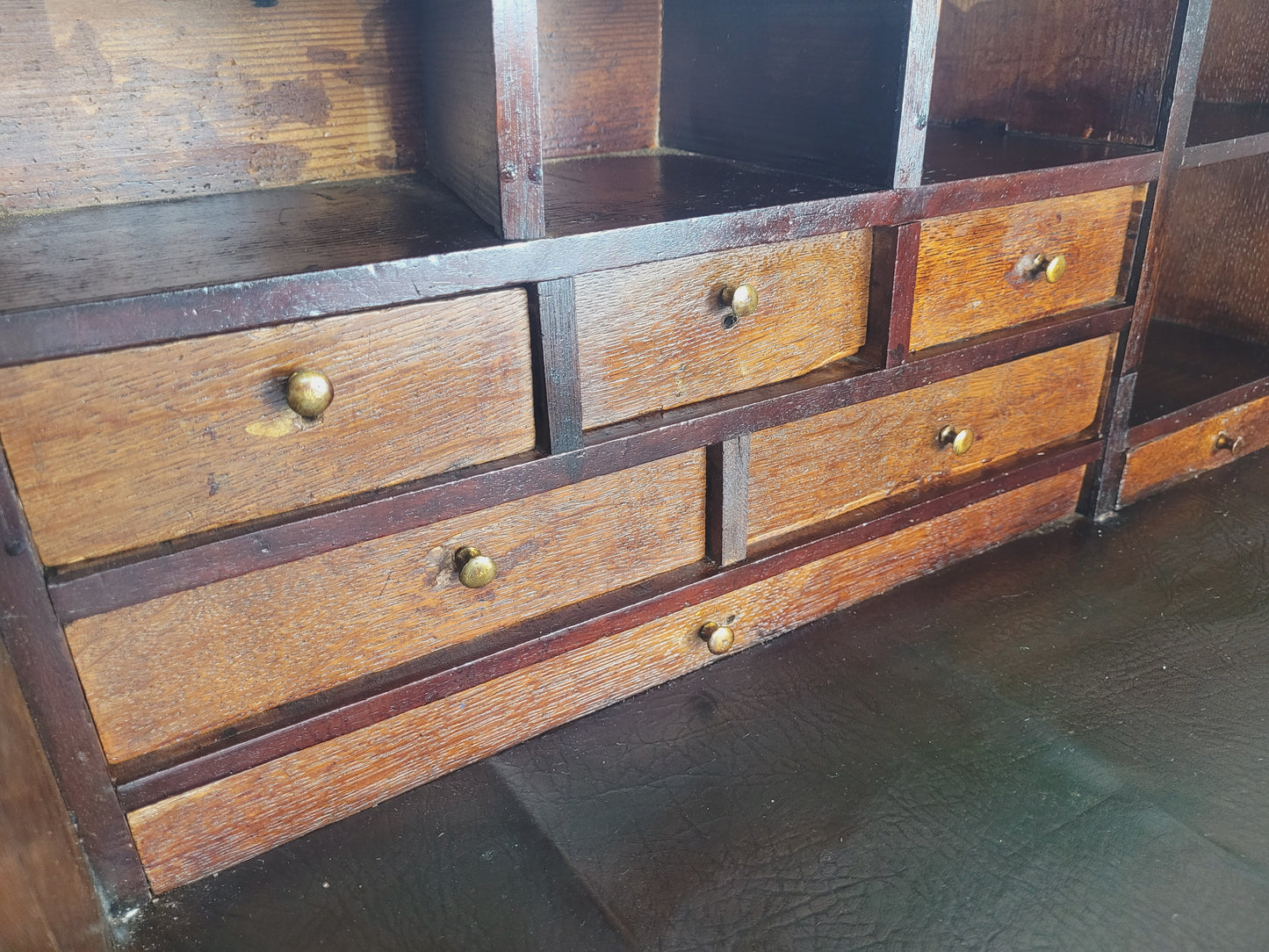Georgian Writing Bureau Desk 18thC Oak Drop Handles Antique Delivery Available