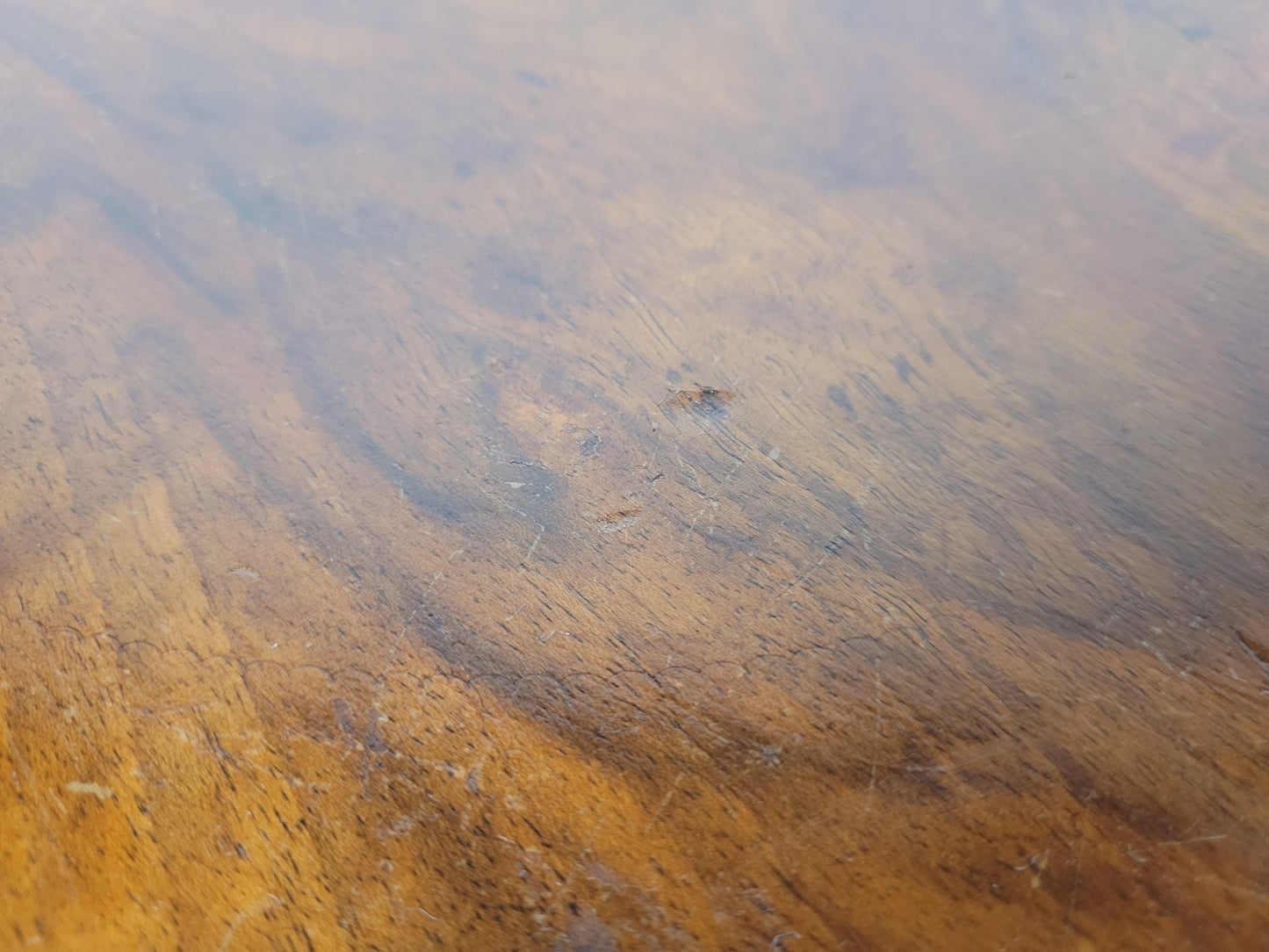 Walnut Coffee Table Side Circular Cabriole Mid Century 1940s Postage Available