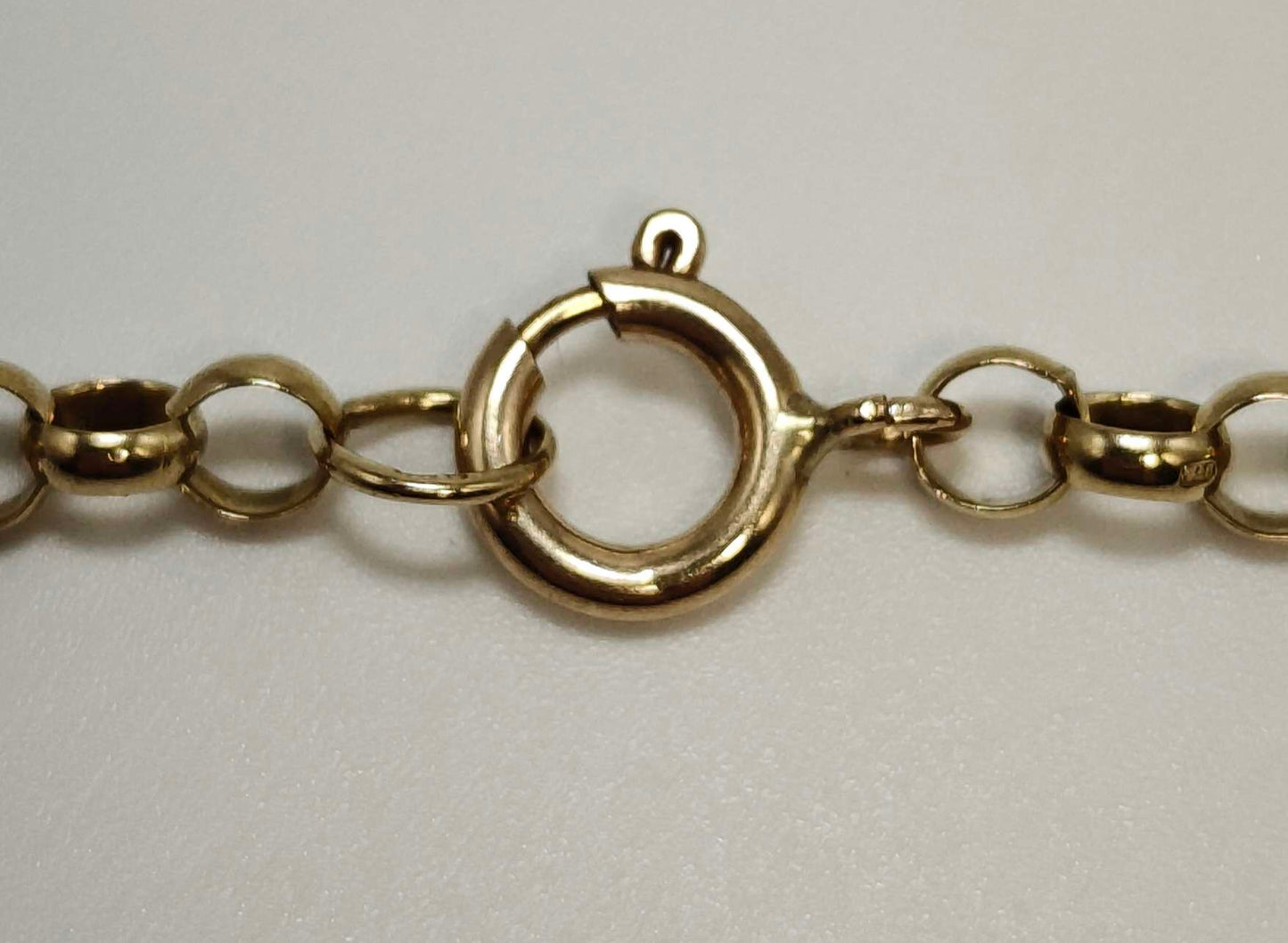 Belcher Chain Necklace 9ct Yellow Gold 19.5 Inch
