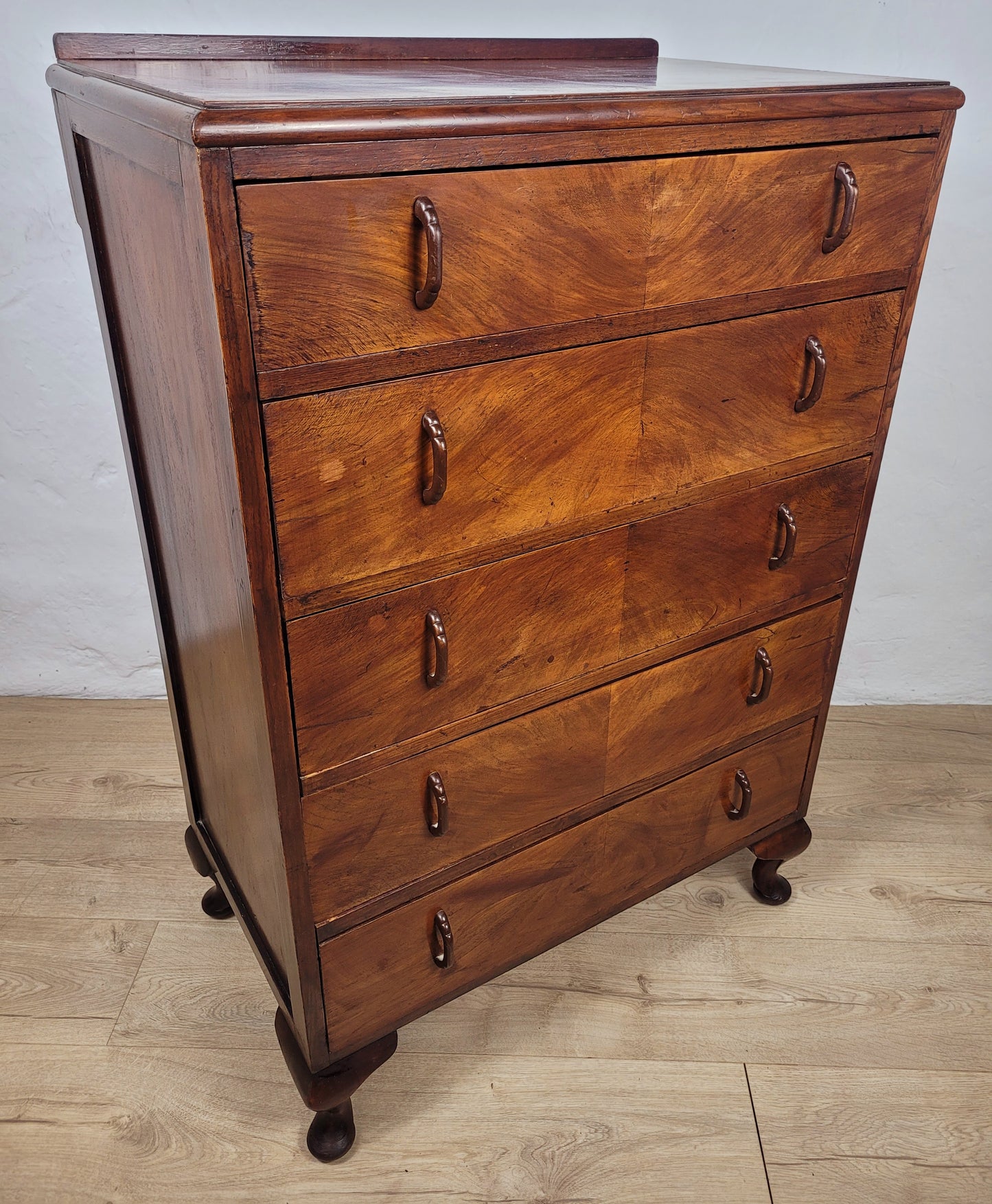 Vintage Chest of Drawers Walnut 1930s Antique Style English Delivery Available