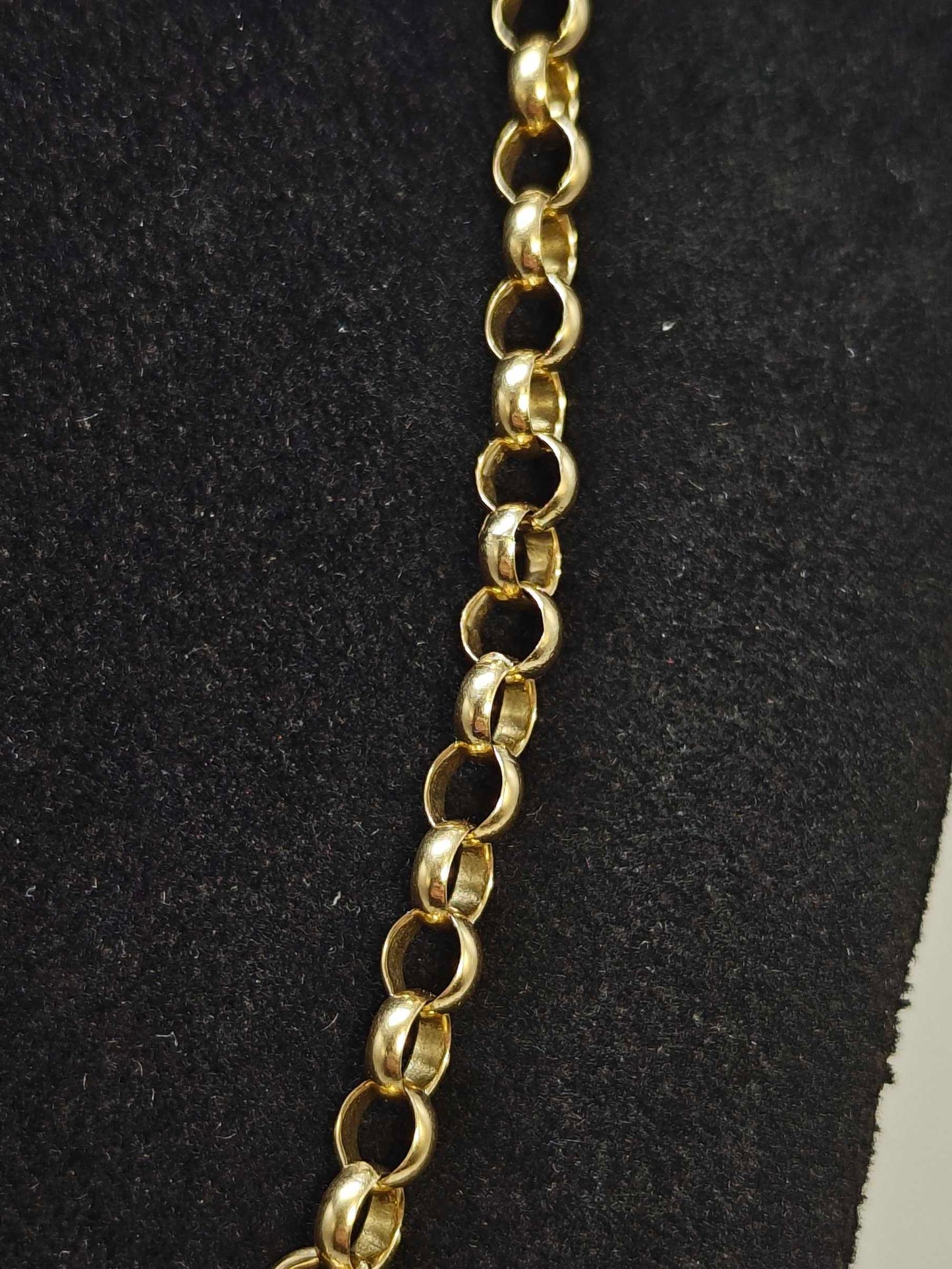 Belcher Chain Necklace 9ct Yellow Gold 19.5 Inch