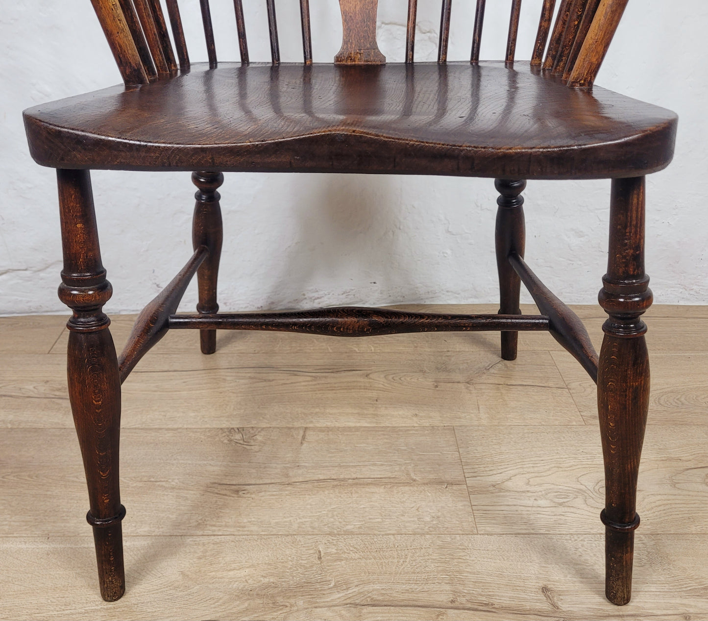 Victorian Windsor Armchair HoopBack Crinoline Stretcher 19thC Delivery Available