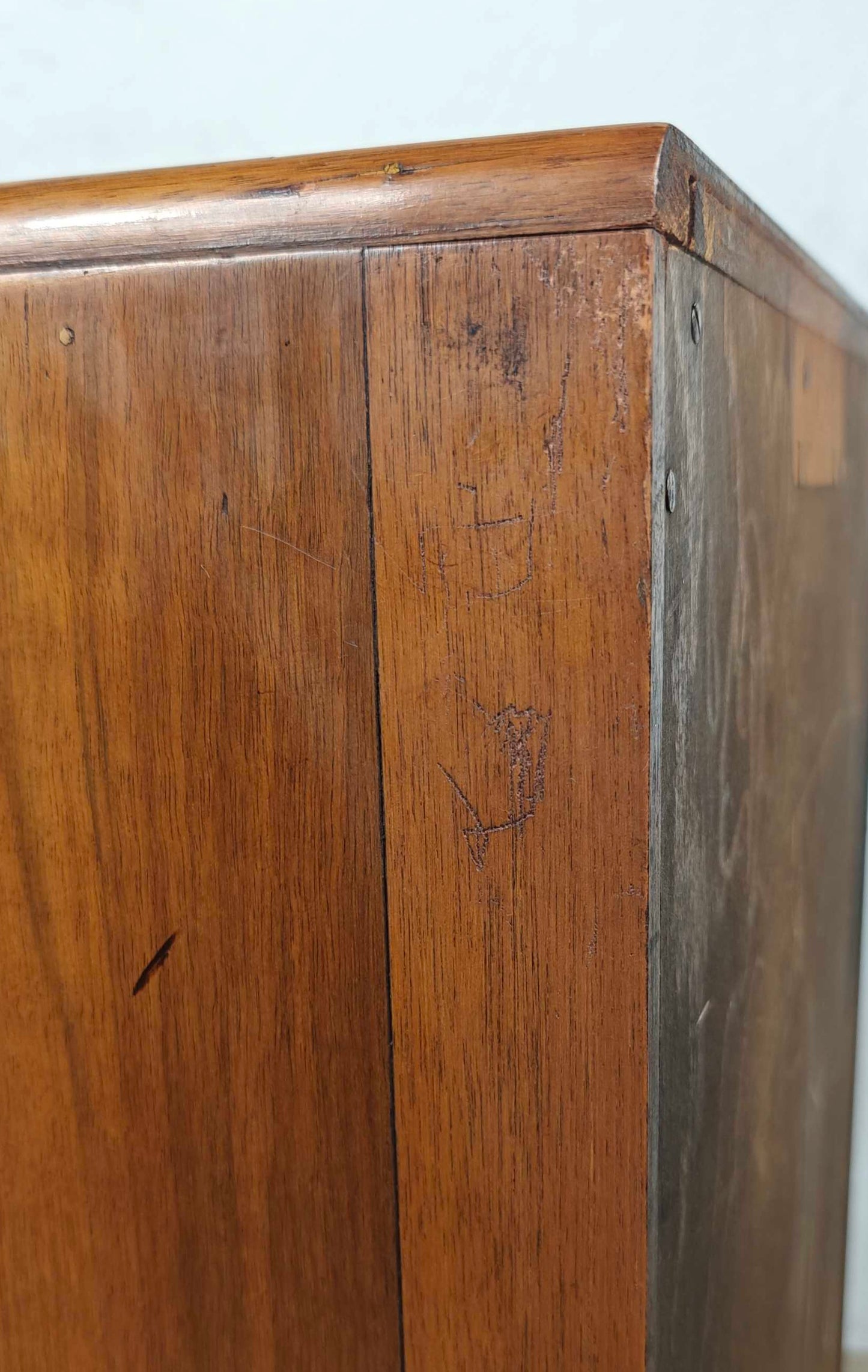 Vintage Bedside Cabinet B&E Furniture Walnut Mid 20th-Century Postage Available