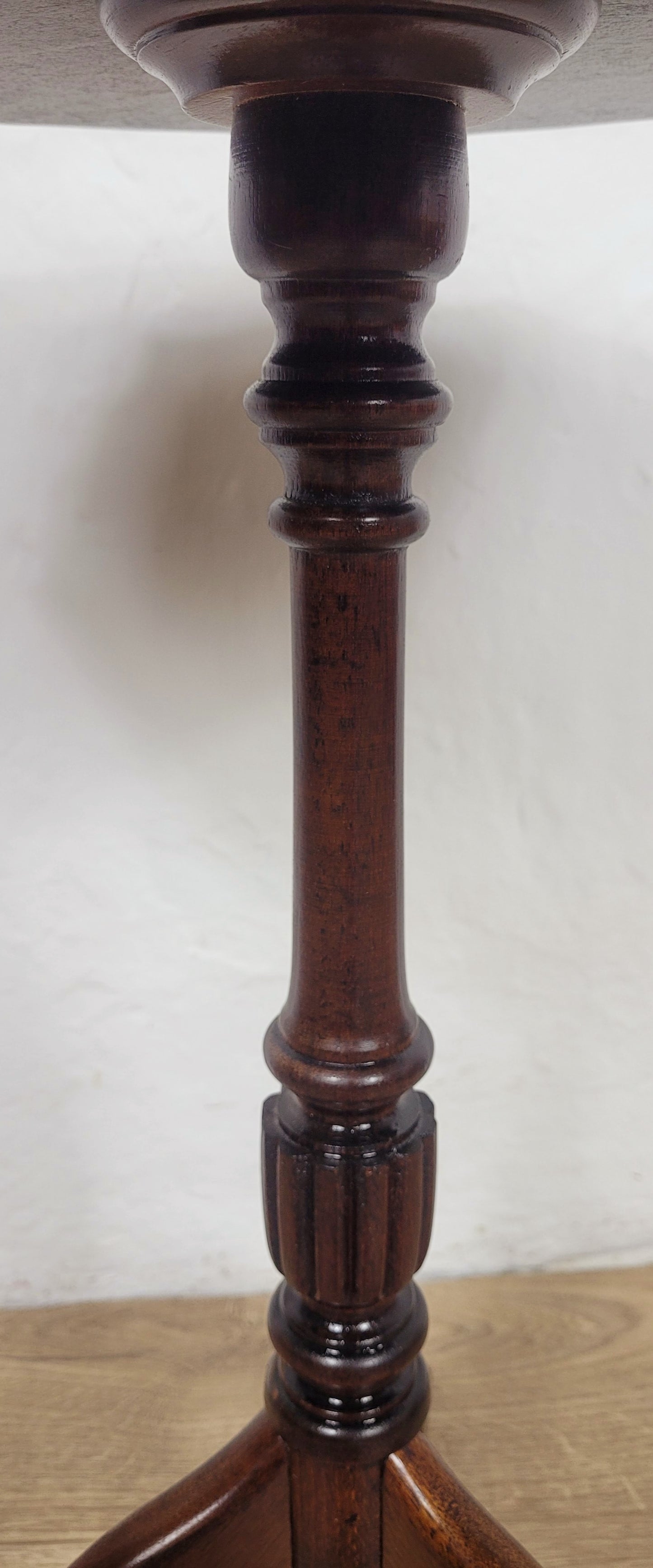 Piecrust Tripod Wine Table Octagonal Fluted Leg Vintage Postage Available