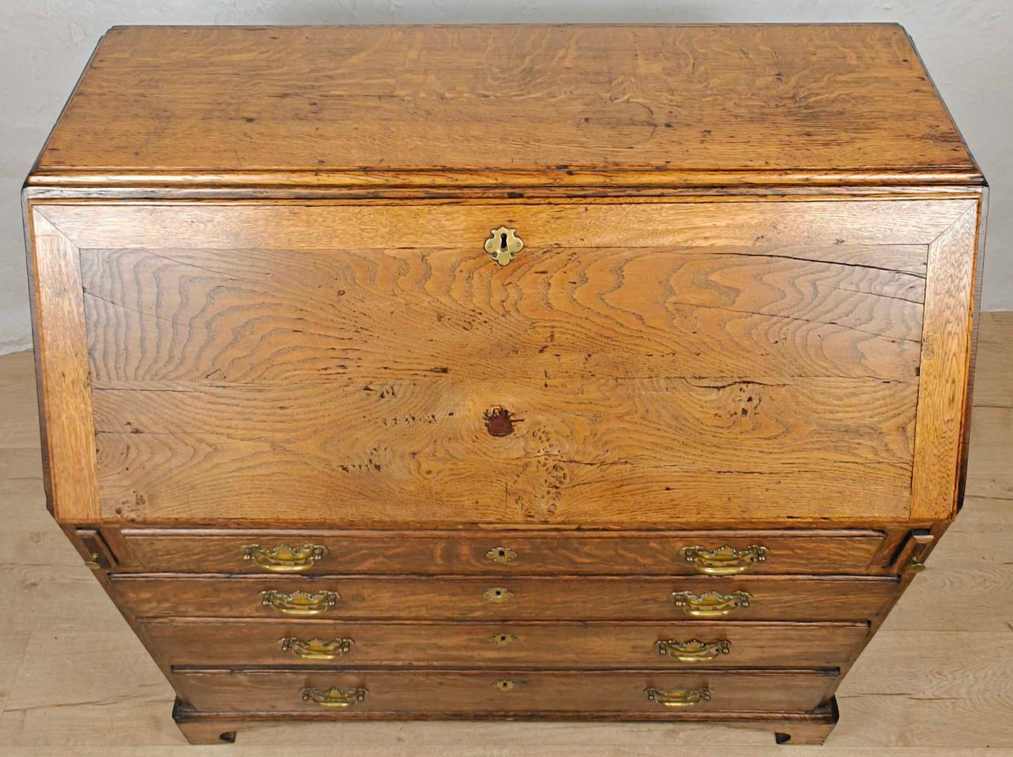 George III Writing Bureau Desk Oak 18thC Antique English Delivery Available