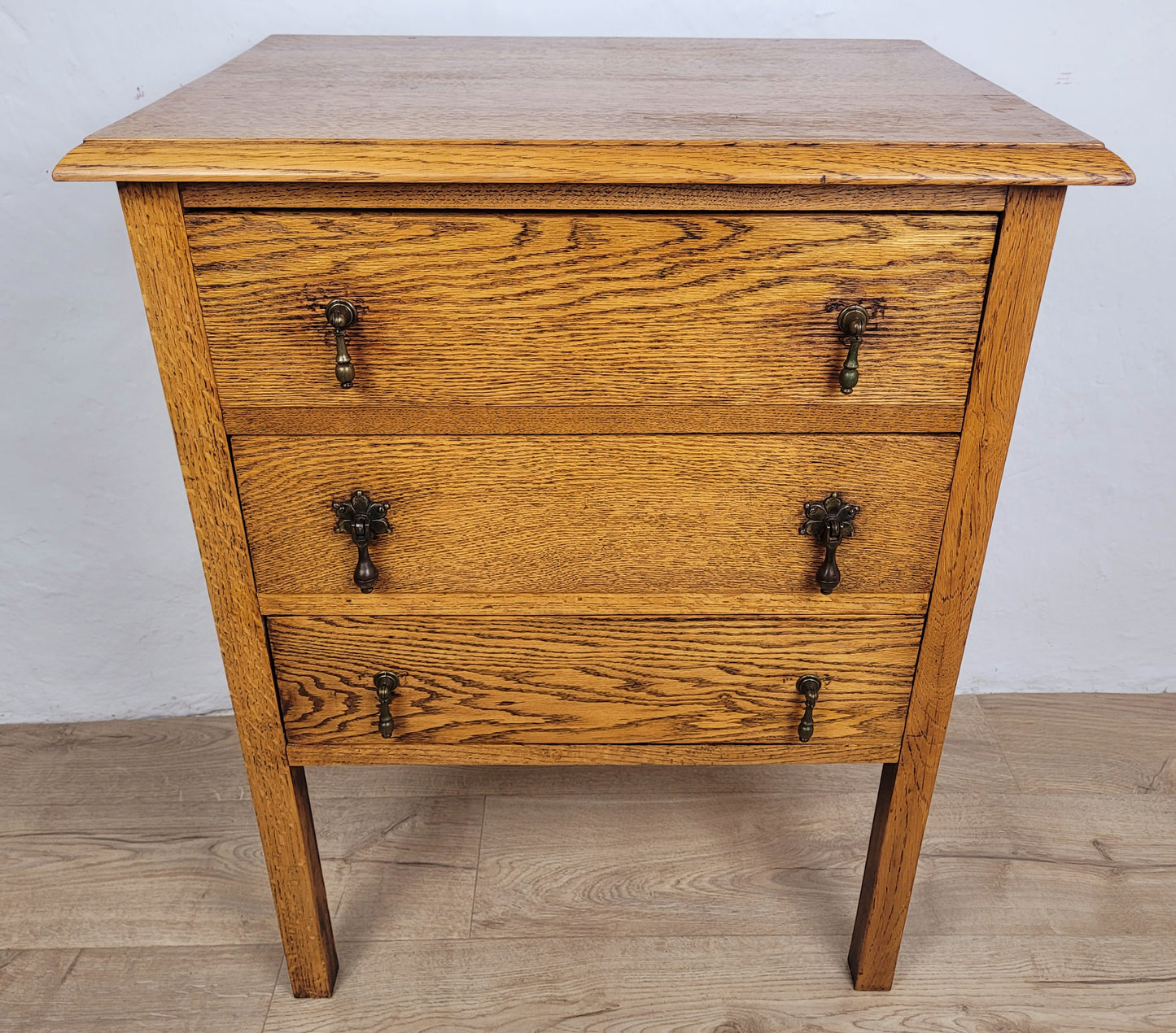 Oak Chest of Drawers Vintage Arts & Crafts Style 1930 English Delivery Available