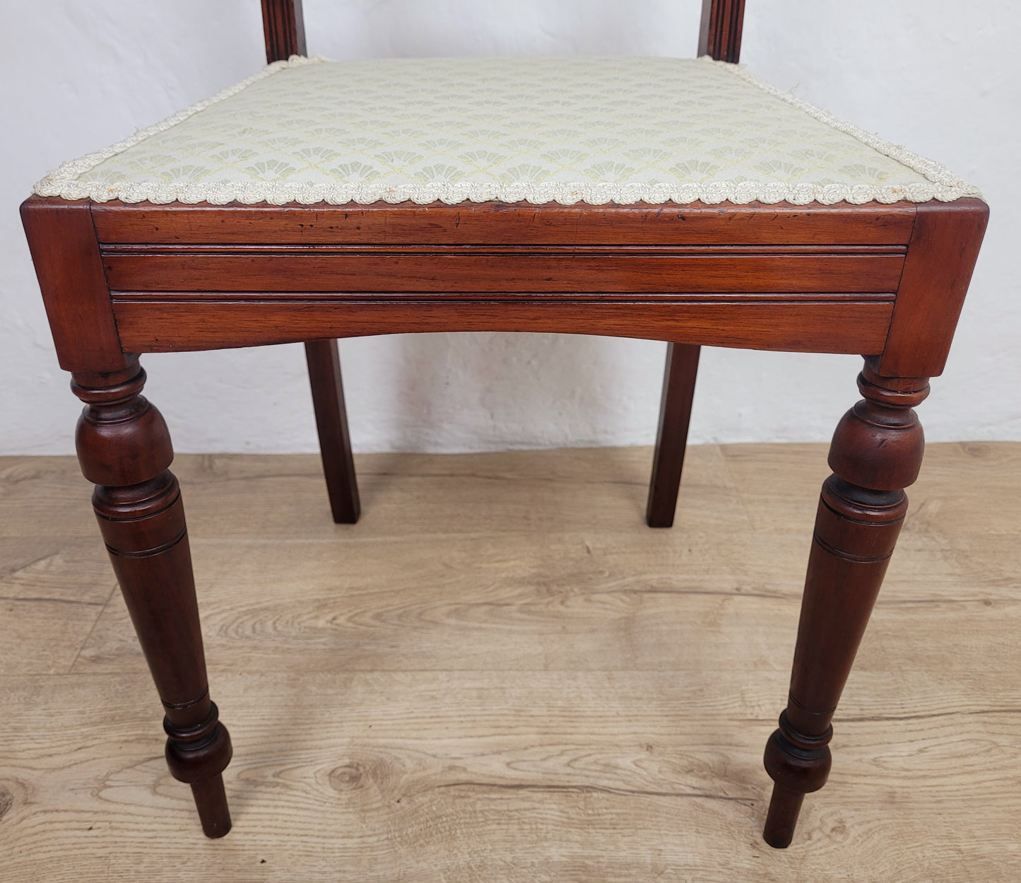 Carved Occasional Chair Mahogany Upholstered Antique Postage Available