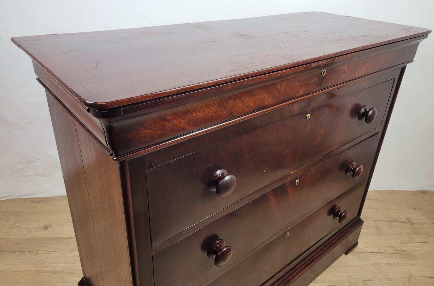 Victorian Chest of Drawers 4 Drawers 1890 Mahogany English Delivery Available