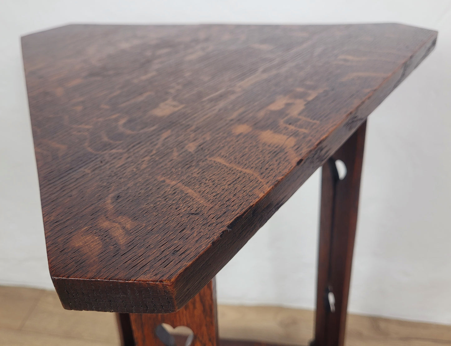 Triangular Occasional Tripod Table English Arts & Crafts 20thC Postage Available