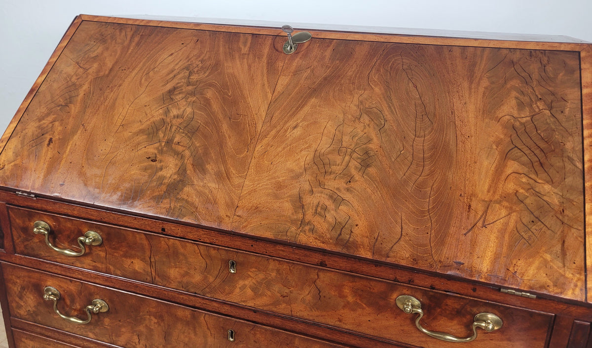 George III Writing Bureau Desk 18thC Lock & Key English Delivery Available