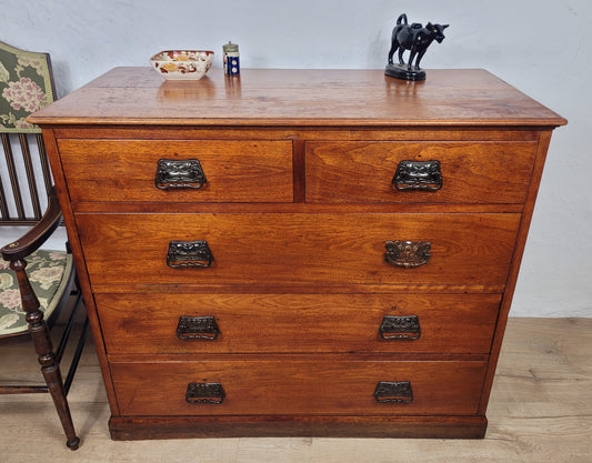 Chest of Drawers Pine Arts & Crafts 2 Over 3 1910 Drop Handle Delivery Available