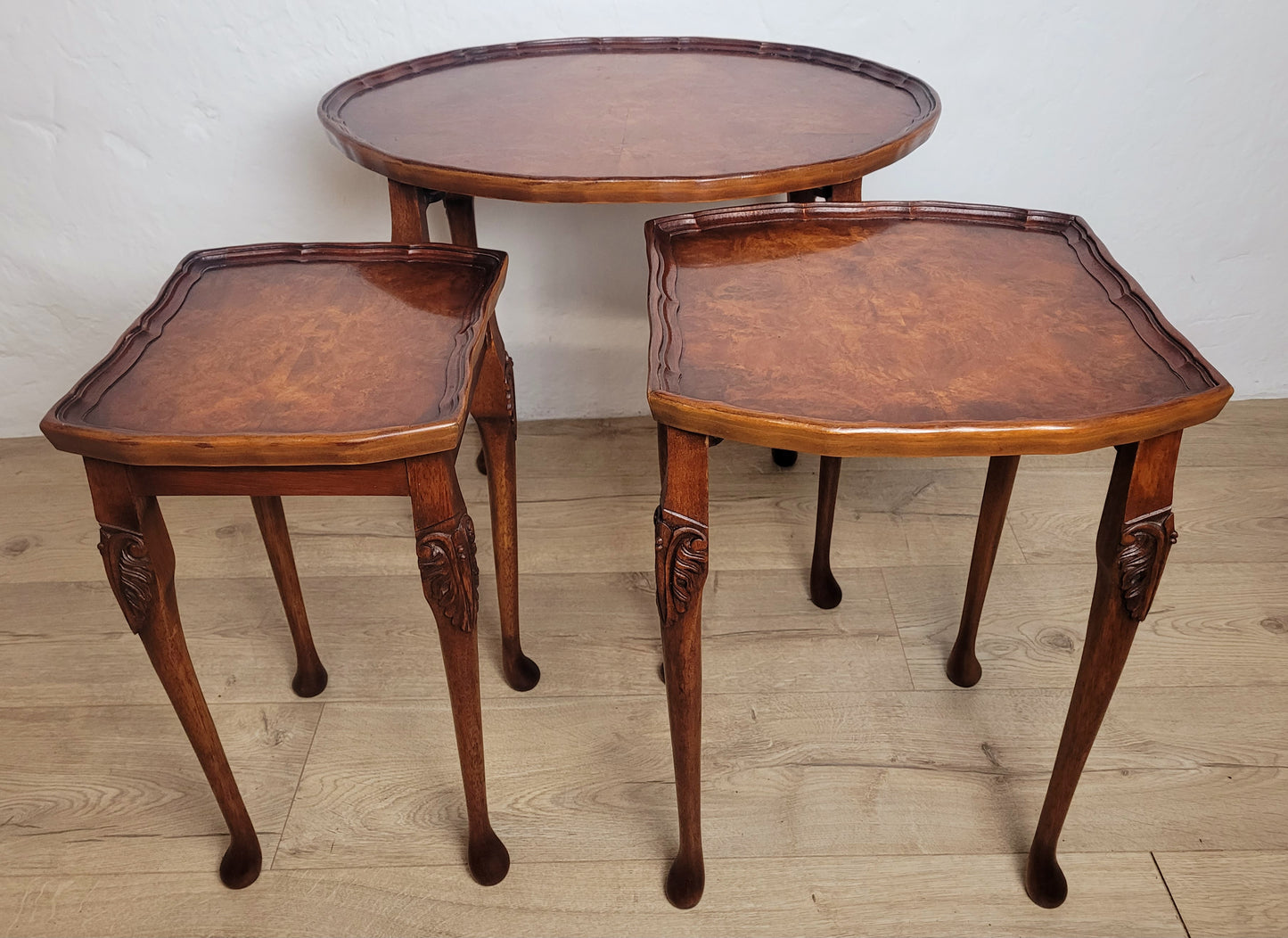 Bevan Funnell Nesting Tables Set of Three Antique Style 1950s Postage Available
