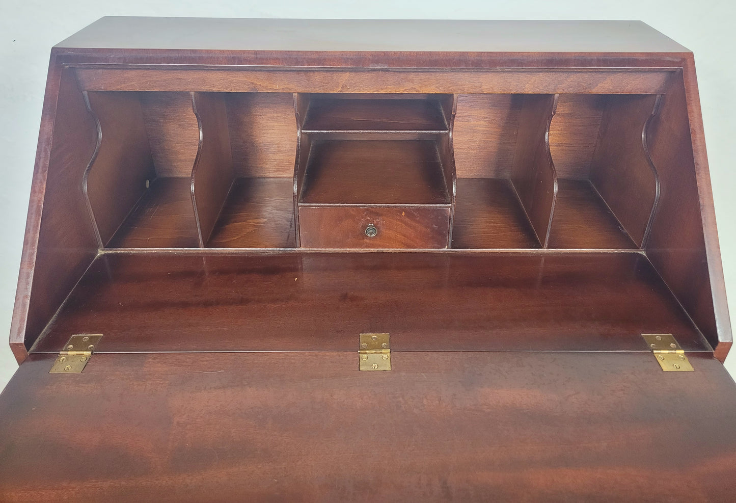 Vintage Writing Bureau Desk Burton Reprod Drawers Mid 20thC Delivery Available
