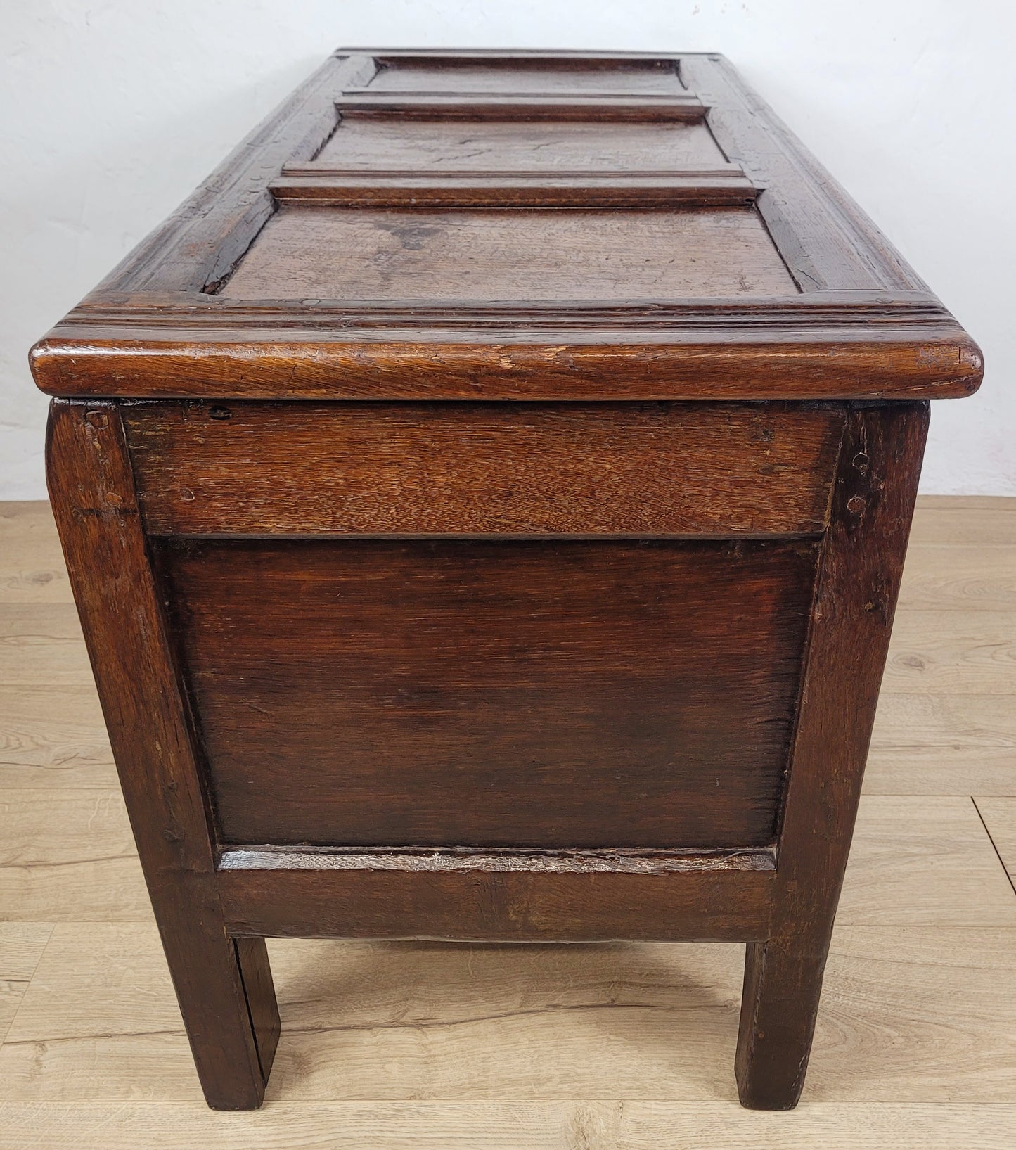 Georgian Coffer Chest Oak 19thC Bullseye English Country Delivery Available