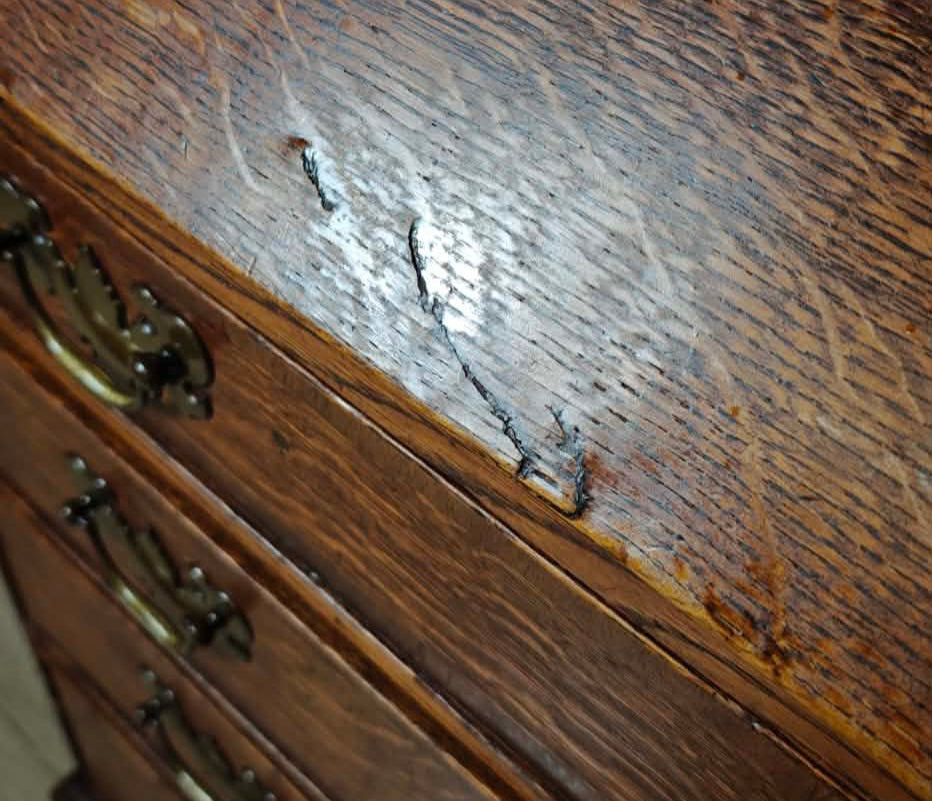 George III Writing Bureau Desk Oak 18thC Antique English Delivery Available