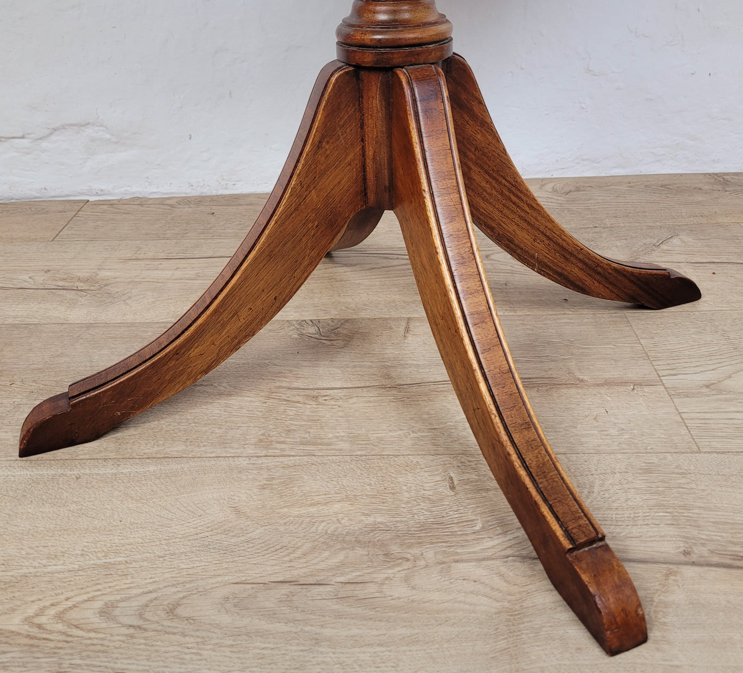 Bevan Funnell Side Table Drop Leaf Leather 1950s Reproduction Postage Available