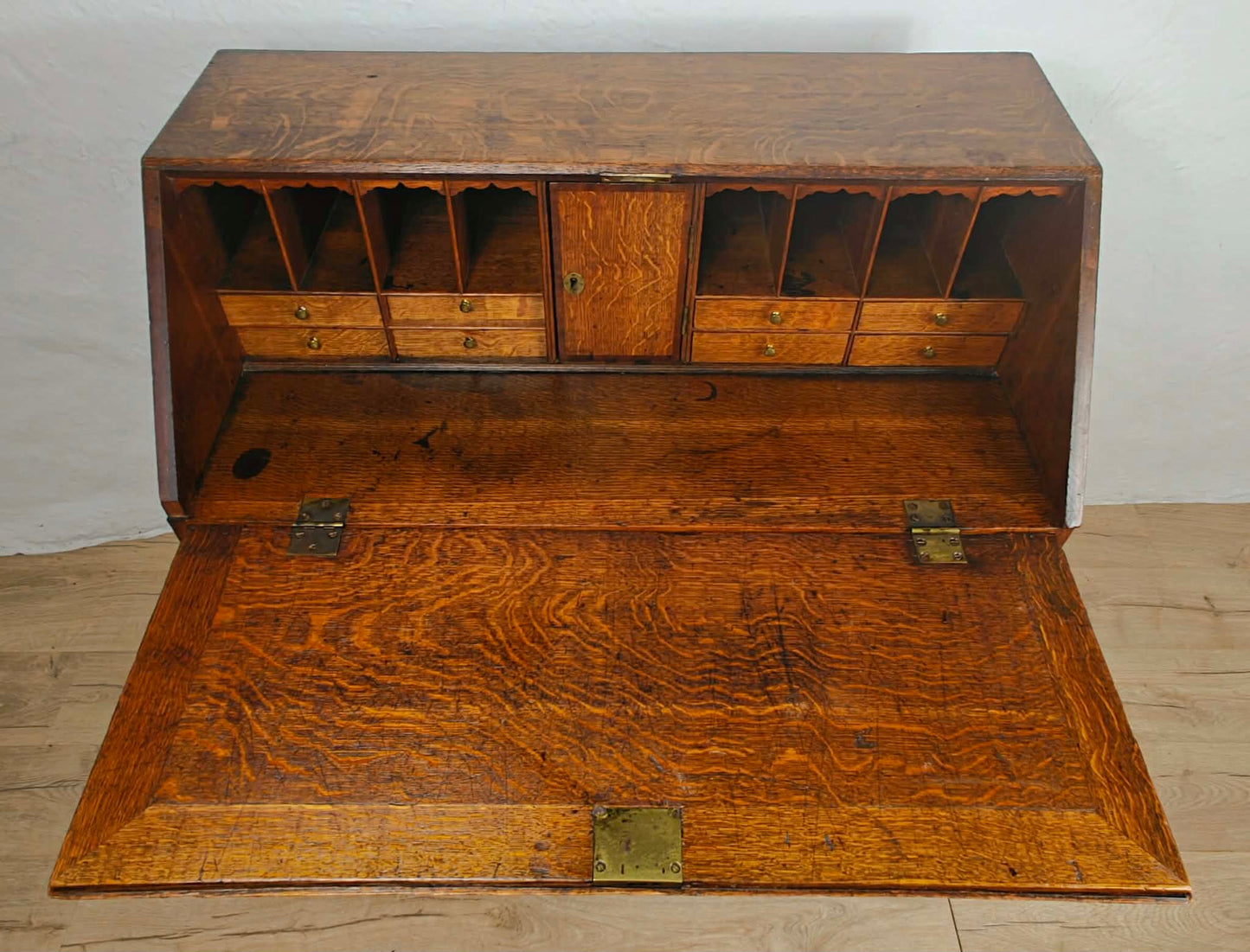 George III Writing Bureau Desk Oak 18thC Antique English Delivery Available