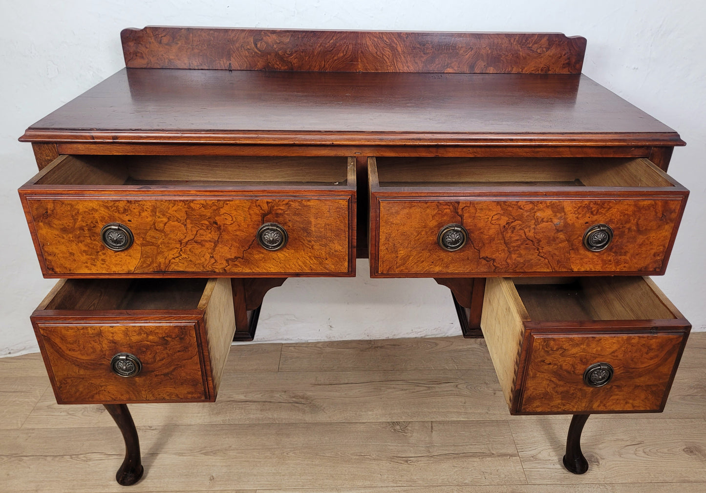 Victorian Walnut Writing Desk Sideboard Antique English Delivery Available