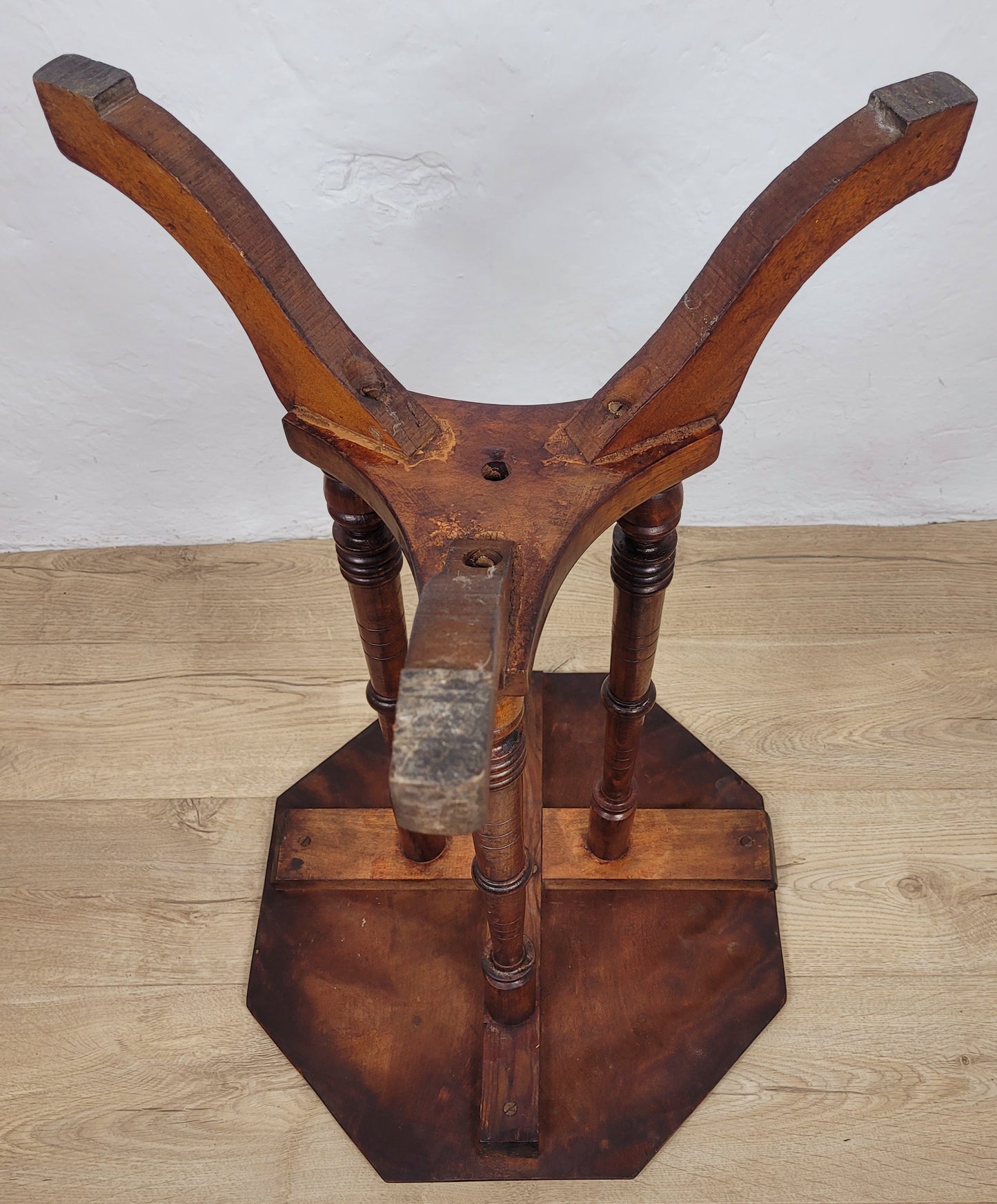 Victorian Octagonal Occasional Table Tripod English Mahogany Postage Available