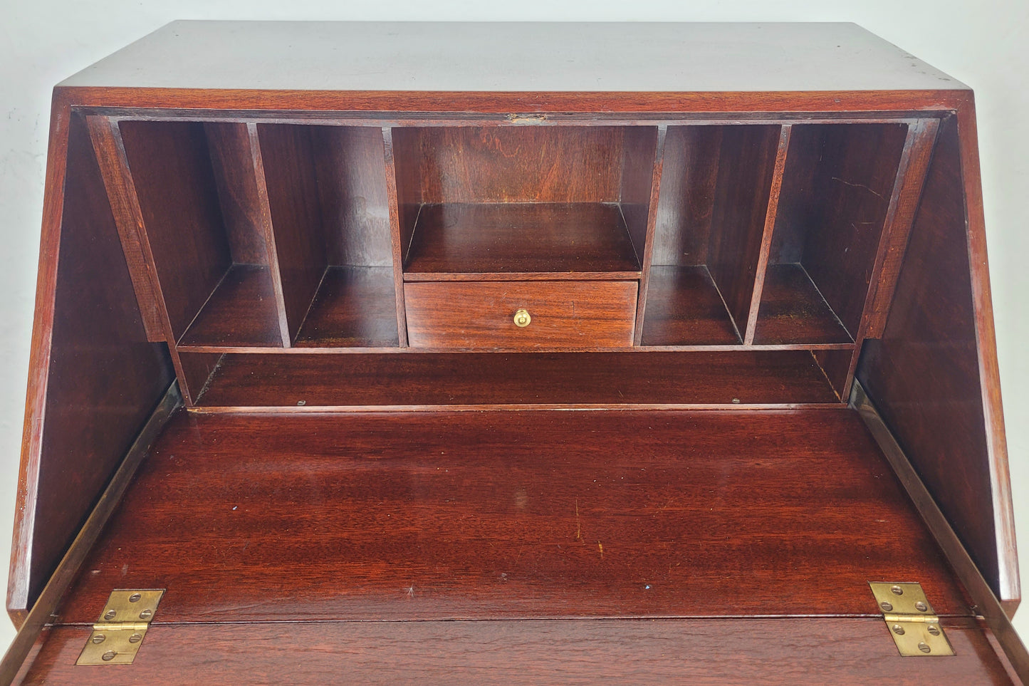 Vintage Writing Desk Bureau Leather 1930s Cabriole Legs Delivery Available