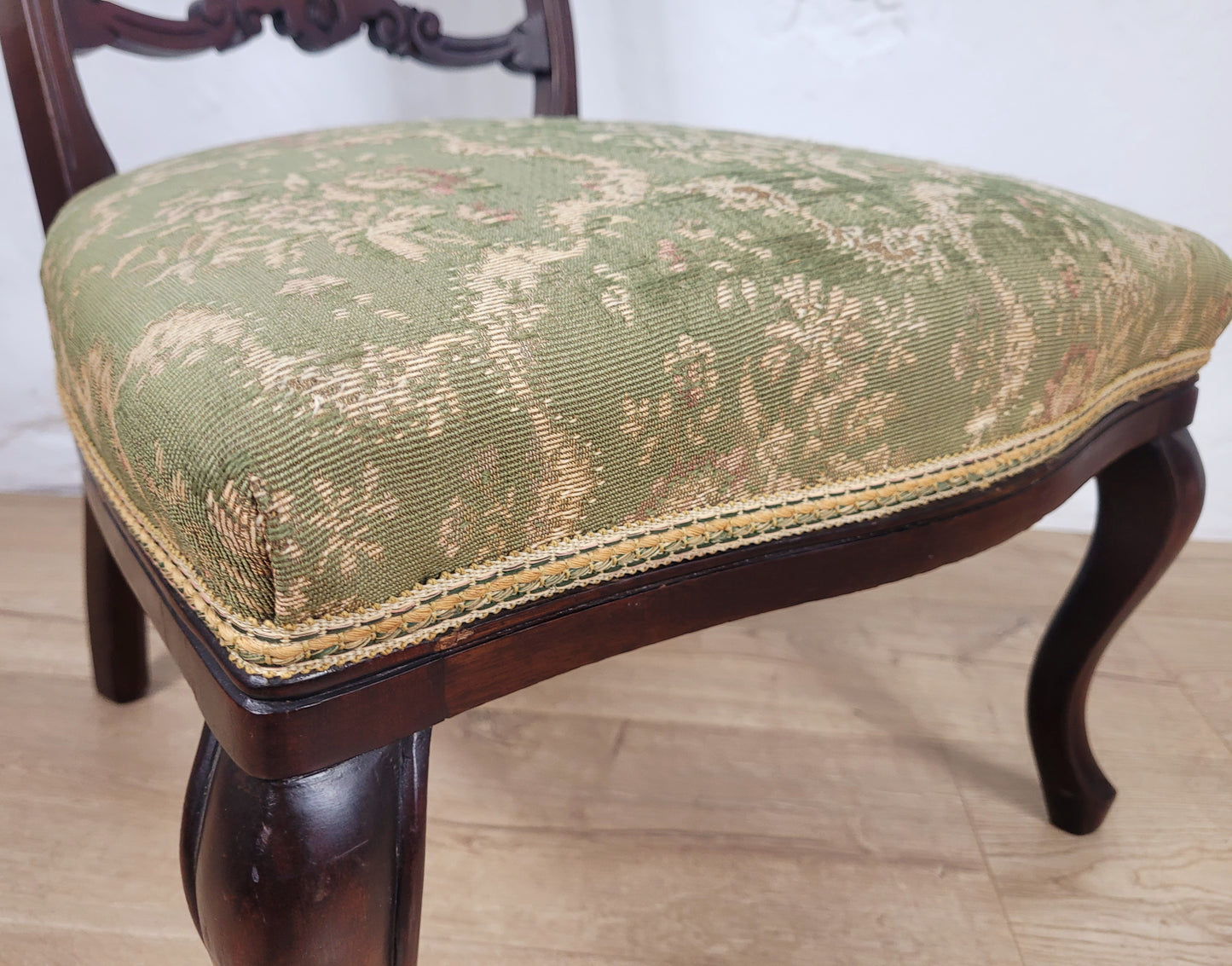 Victorian Nursing Chairs Carved Upholstered Floral 1890 Postage Available
