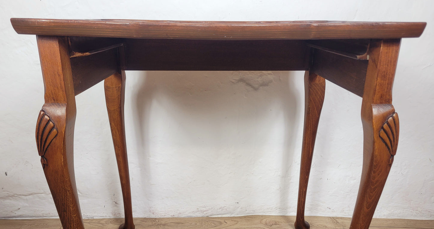 Victorian Nest Of Tables Walnut Shell Knee Carved 19thC Postage Available