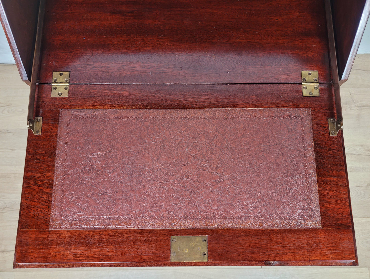 Vintage Writing Desk Bureau Leather 1930s Cabriole Legs Delivery Available