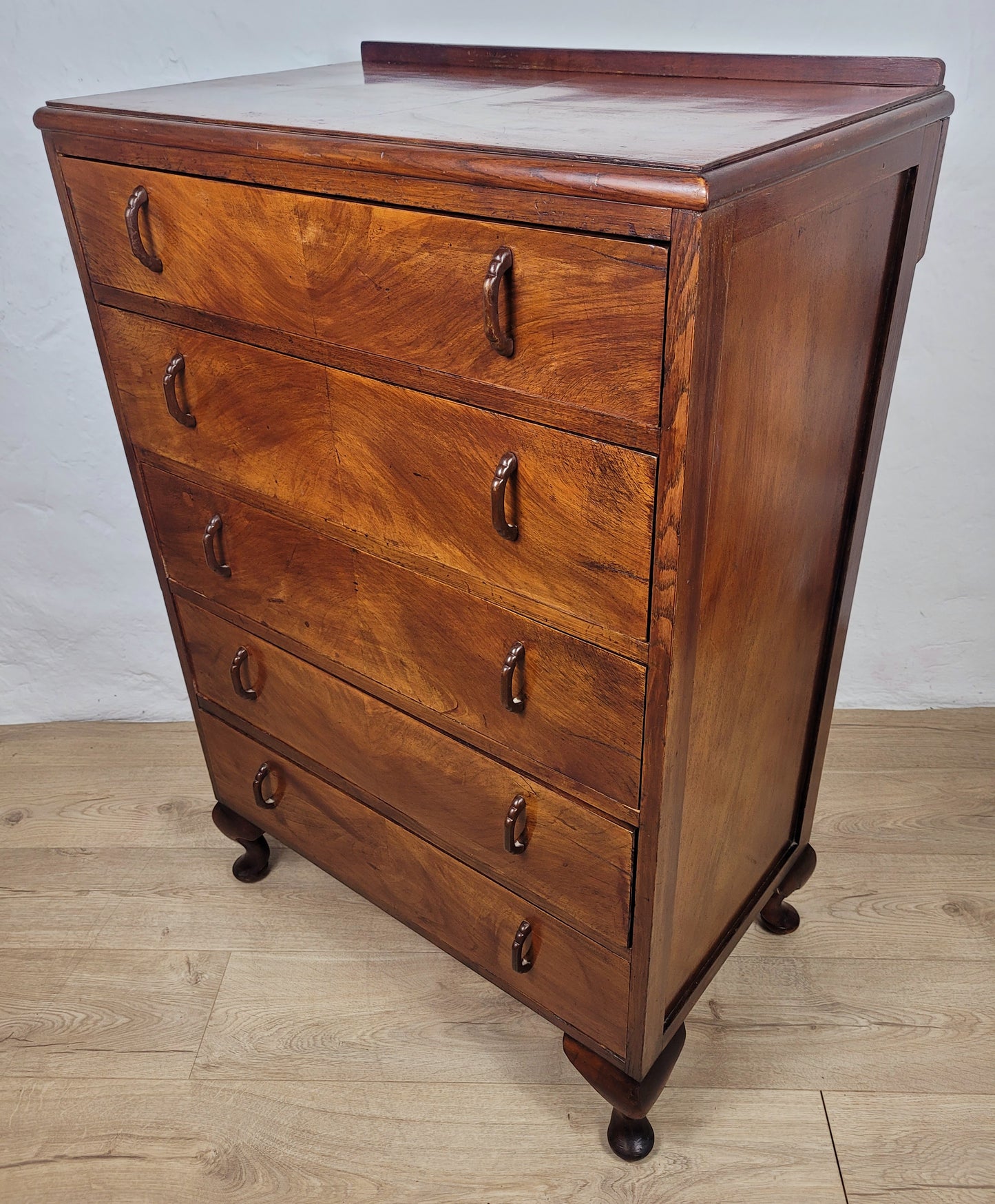 Vintage Chest of Drawers Walnut 1930s Antique Style English Delivery Available