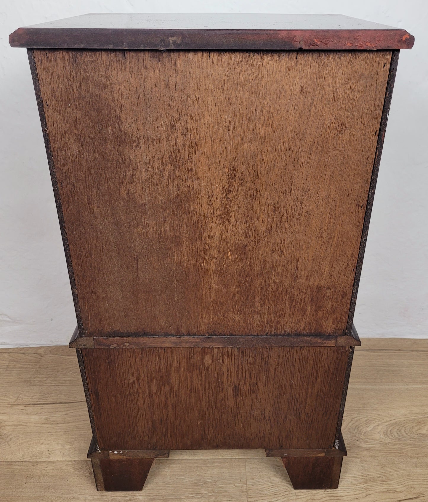 Vintage Chest Of 6 Drawers Bedroom Serpentine Antique Style Postage Available