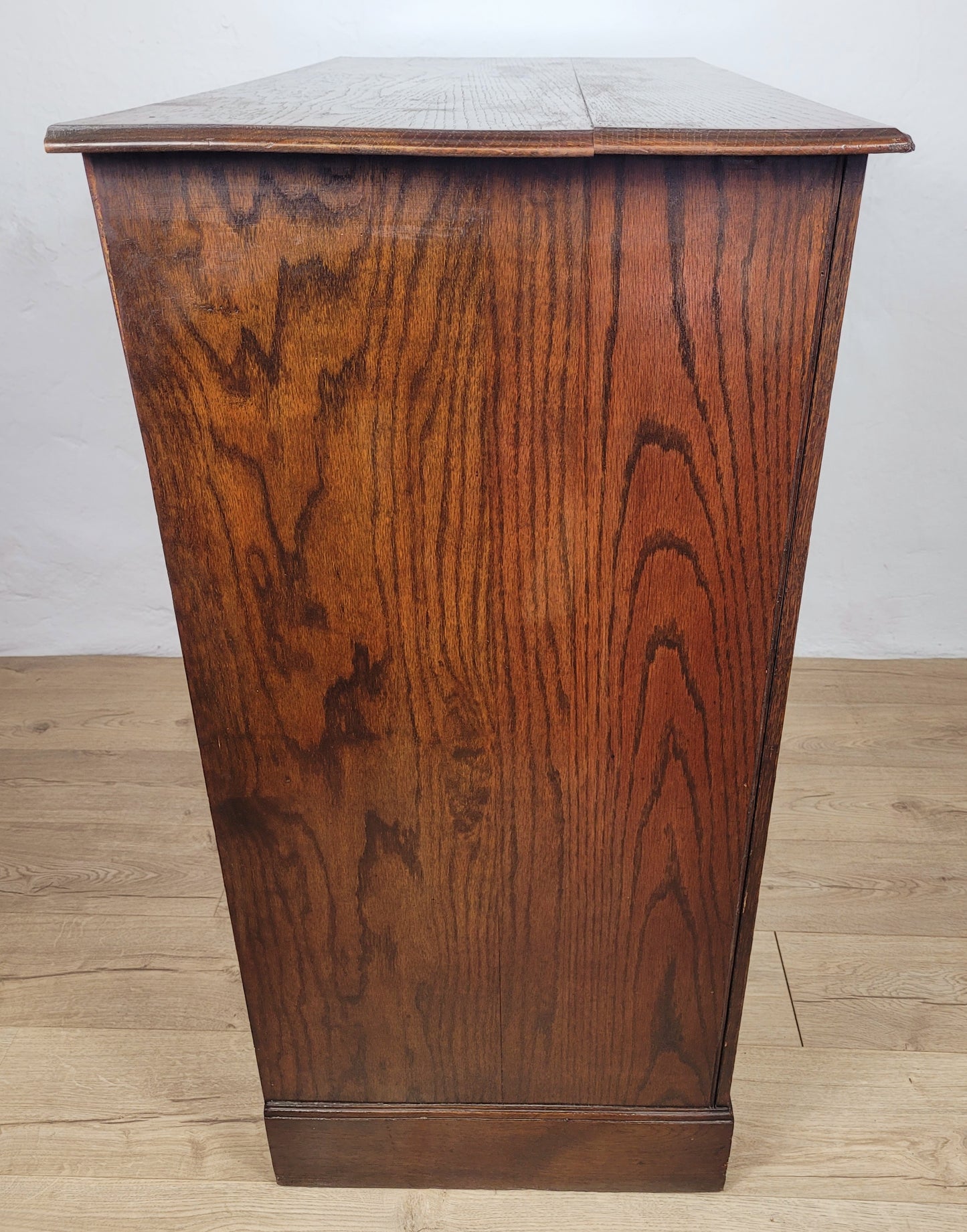 Edwardian Chest of Drawers 2 Over 3 Oak 1910s Drop Handle Delivery Available