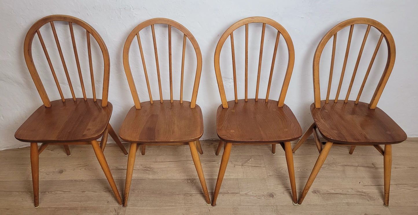 Ercol Dining Set Windsor 400 Drop Leaf Table Hoop Back Chairs Delivery Available