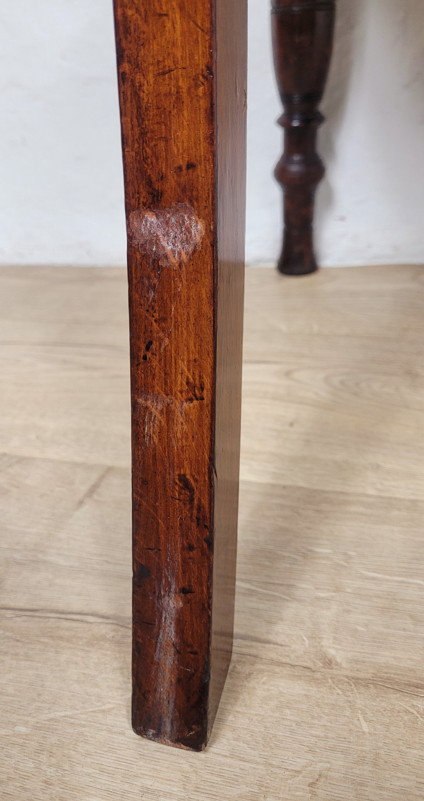 Victorian Kitchen Chair Elm Carved Panel Back 19thC Antique Postage Available