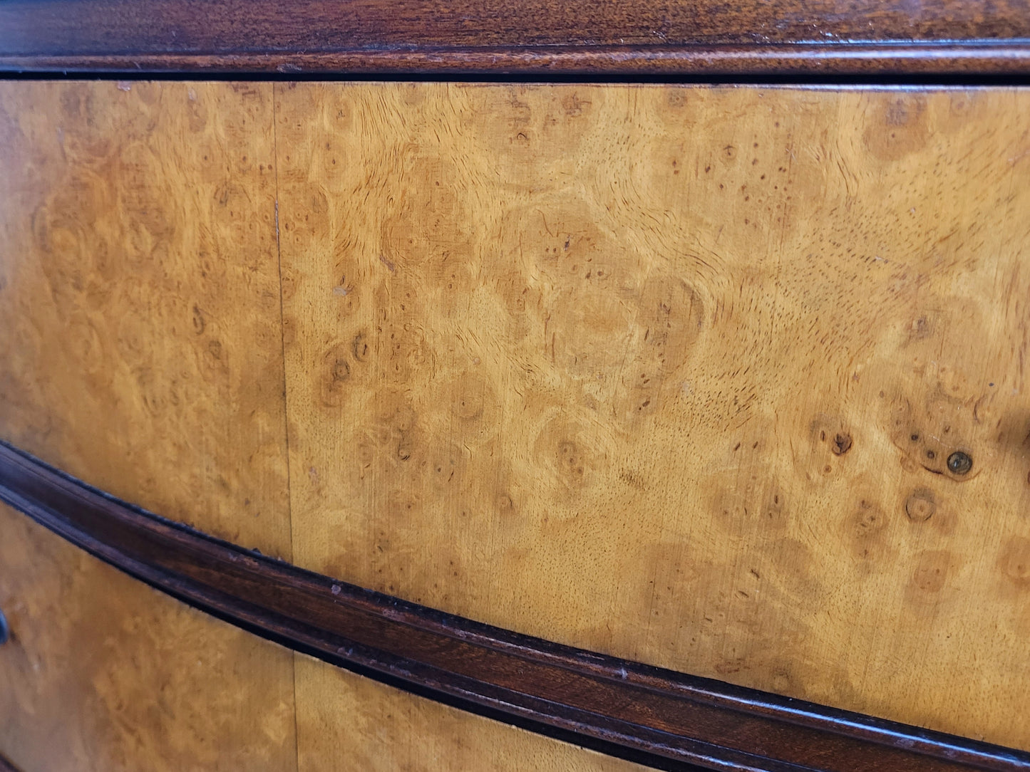 Chest Of Drawers Walnut Antique Style Drop Handles 'Cameo' Postage Available