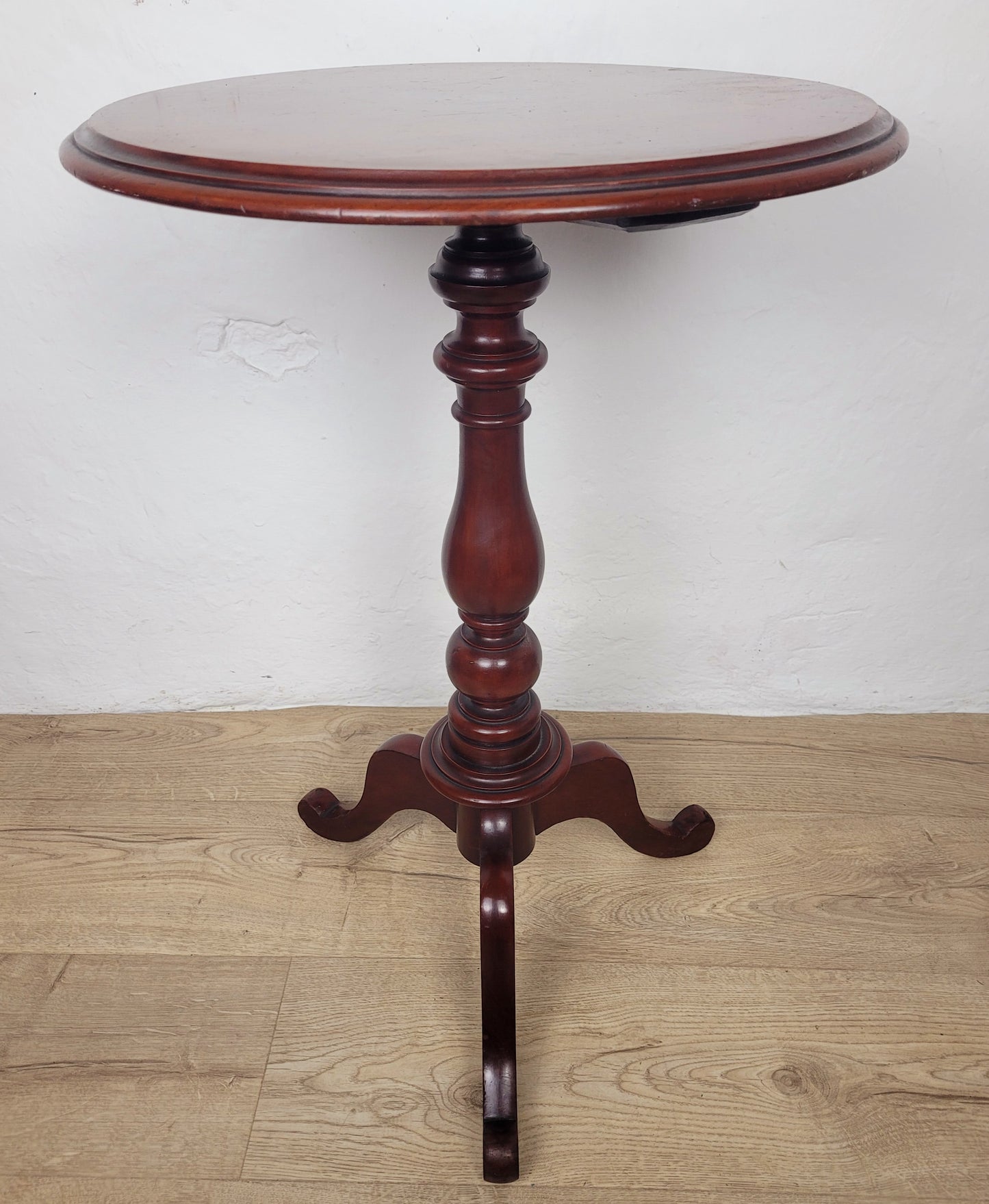 Victorian Pedestal Tripod Table English 19th Century Mahogany Postage Available
