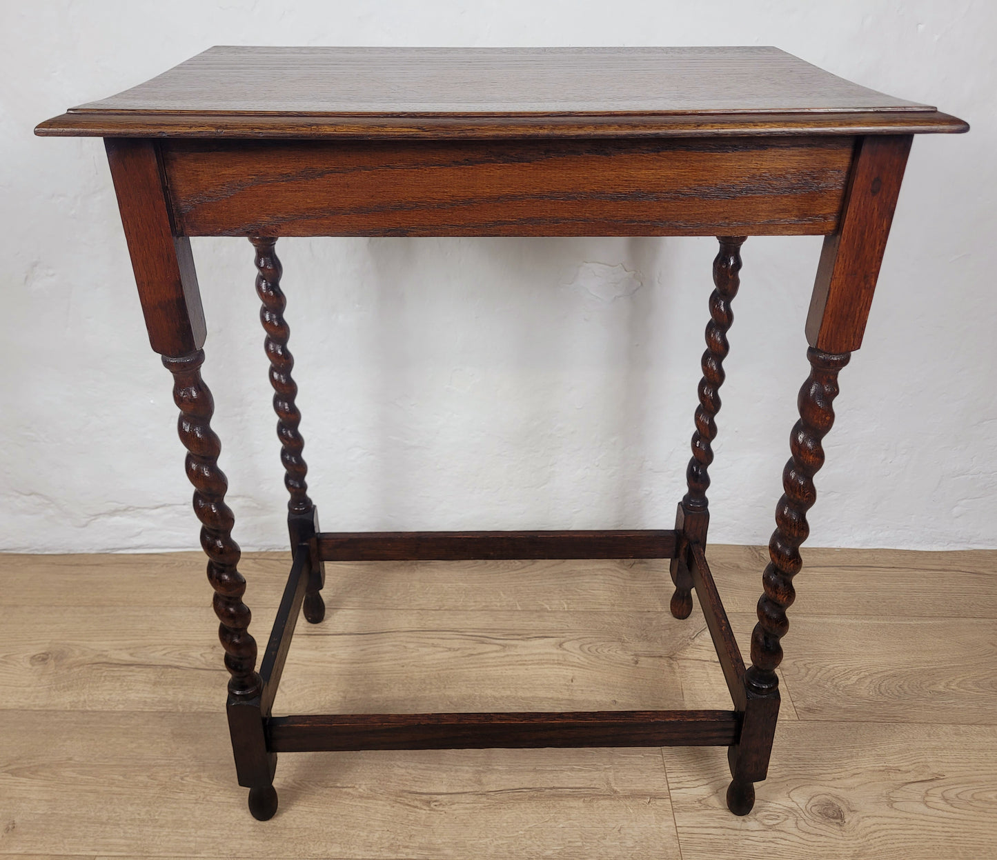 Barley Twist Side Table Vintage Rectangular Country English Postage Available