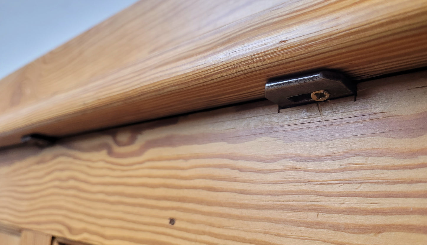 Pine Writing Desk & Chair Leather Top Country Rustic Antique Delivery Available