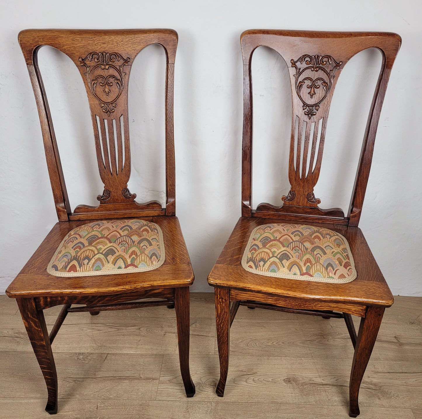 Pair Of Chairs Arts And Crafts Bedroom 1940s Upholstered Delivery Available