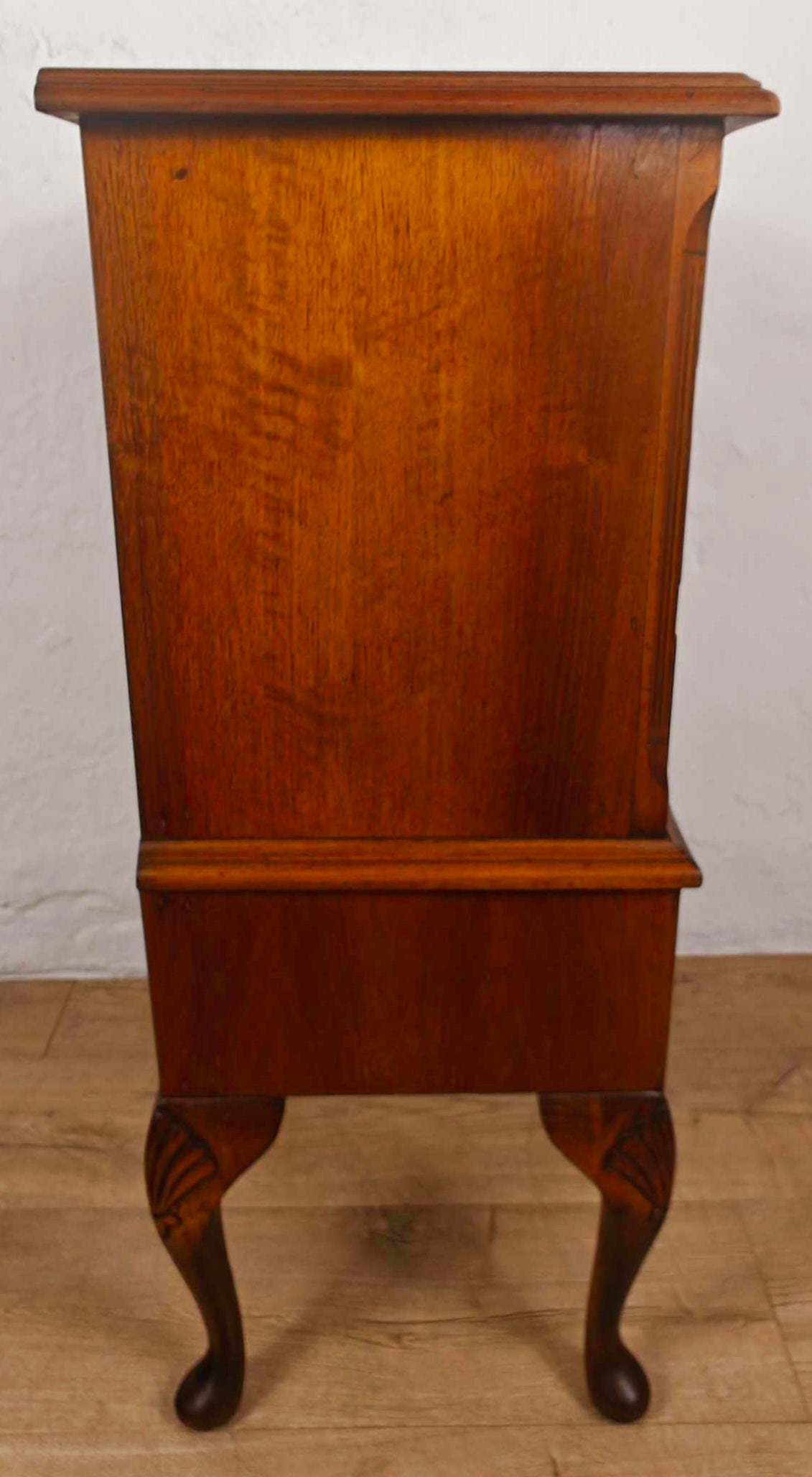Walnut Chest of Drawers Cabriole Legs Shell Serpentine 1930s Postage Available