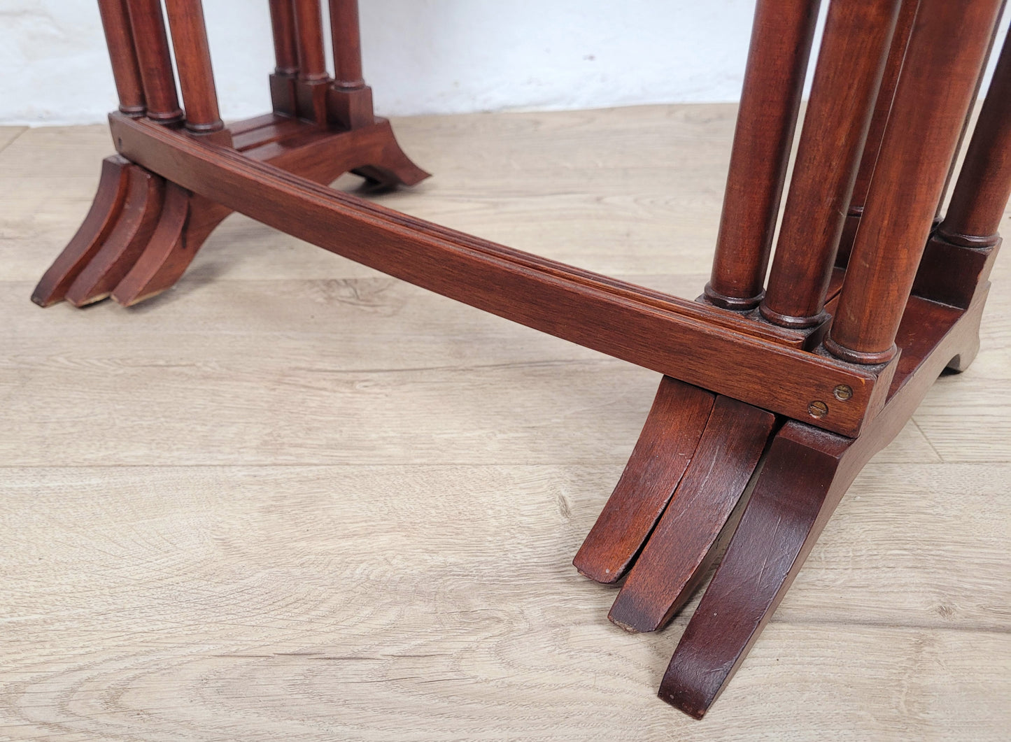 Victorian 3 Nesting Tables Rectangular Mahogany Antique 1900s Postage Available