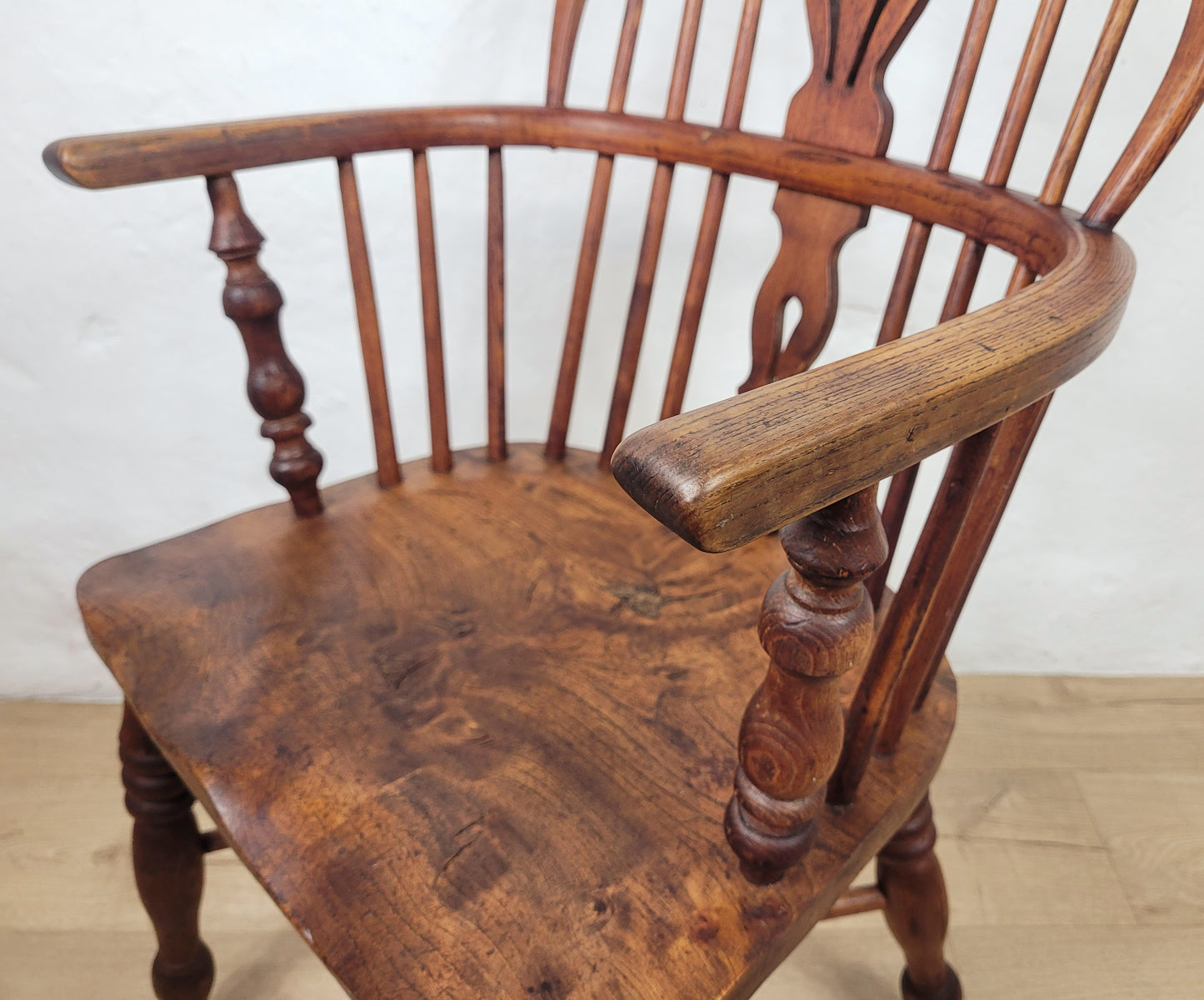 Victorian Windsor Armchair HoopBack Crinoline Stretcher 19thC Delivery Available