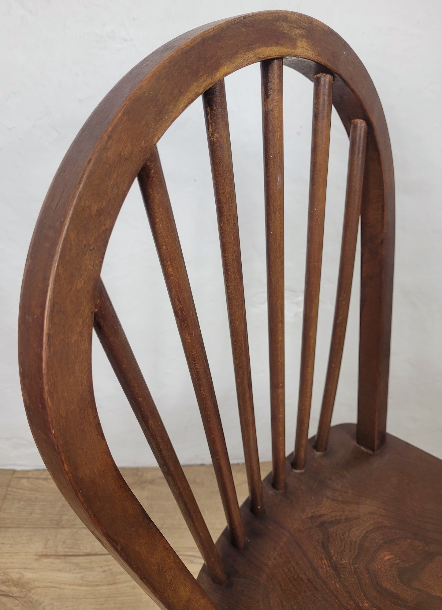 Vintage Kitchen Chair Hoop Back Elm & Birch English 20thC Postage Available
