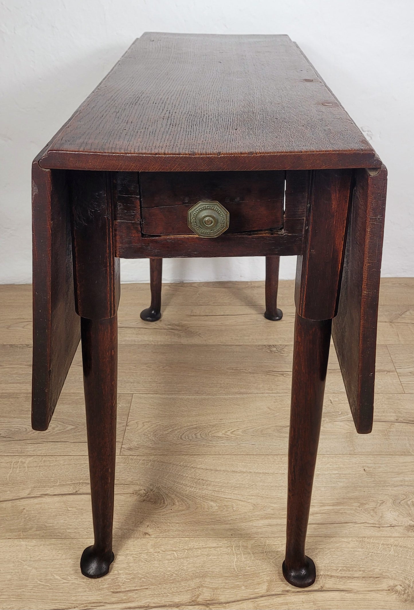 Georgian Dining Table Drop Leaf Gateleg Drawer Oak 1820's Delivery Available