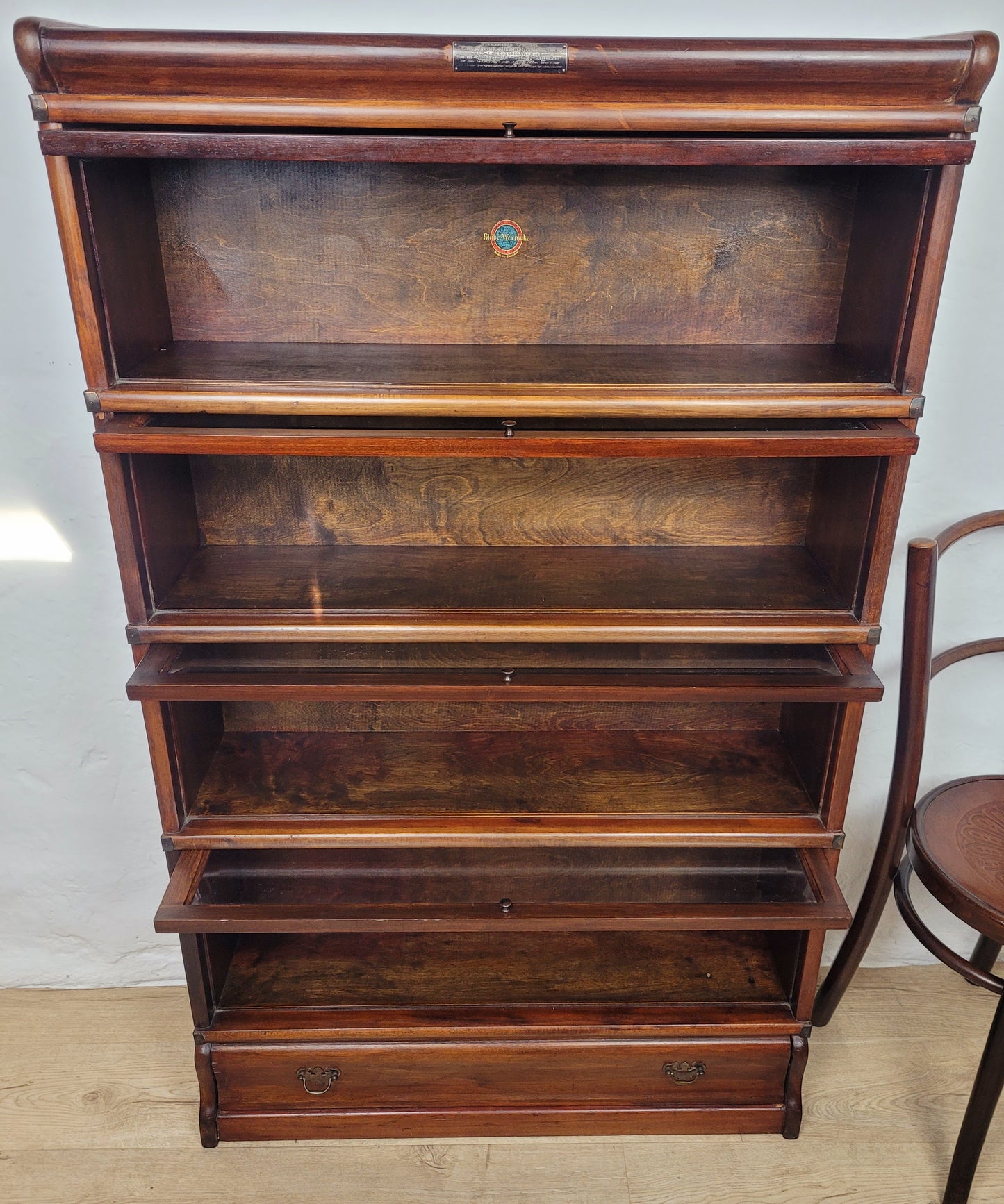 Globe Wernicke Barristers Bookcase 4 Stackable Glass Door Delivery Available