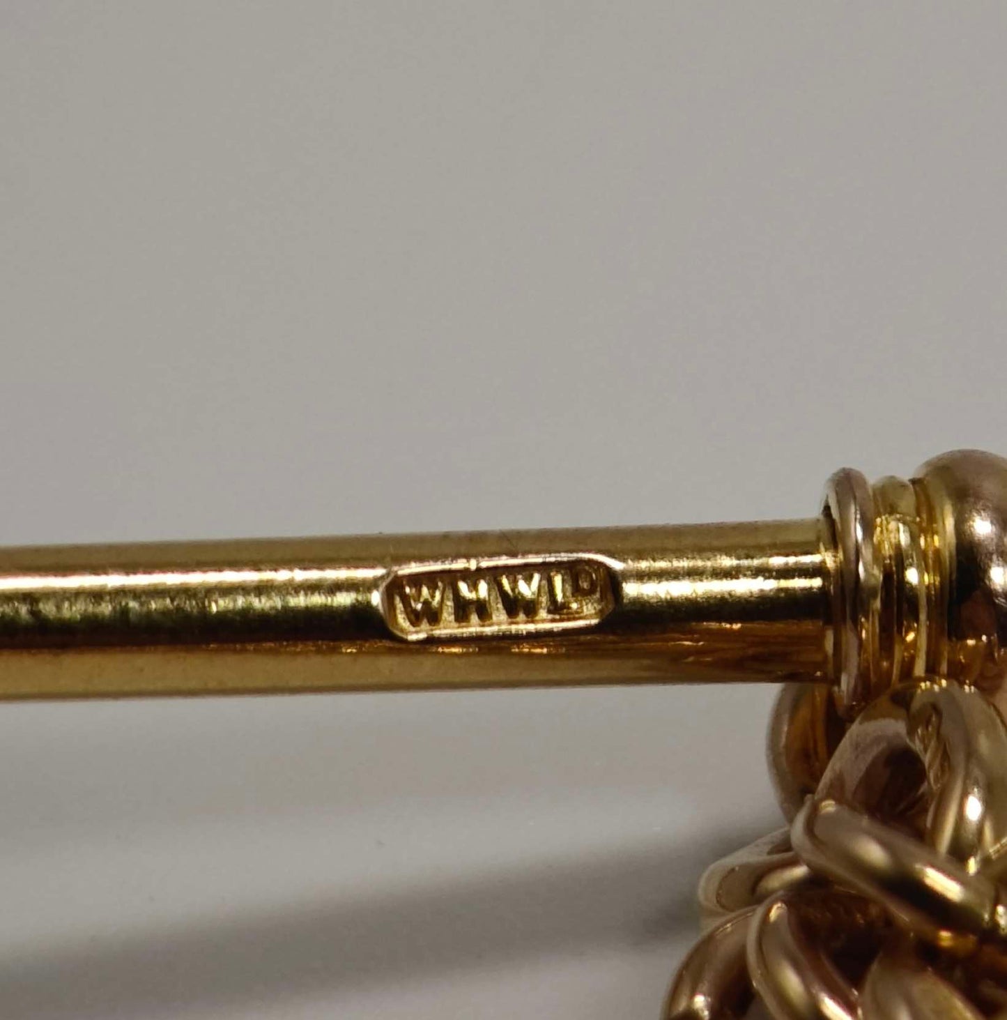 9ct Gold Albert Chain Signed WHWLD 375 Dog Clasp T-Bar Antique Postage Available