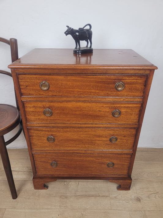 Vintage Chest Of Drawers Bedroom Mahogany 20th Century English Postage Available
