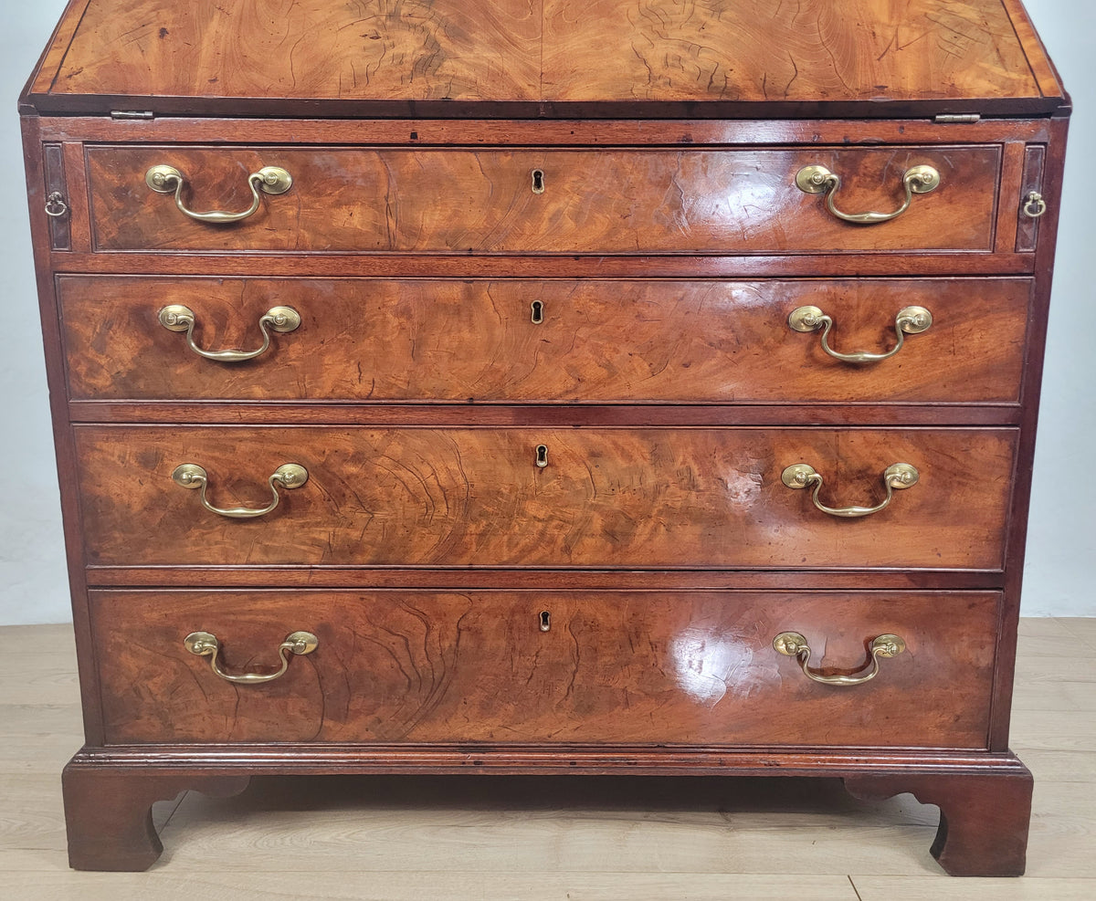 George III Writing Bureau Desk 18thC Lock & Key English Delivery Available