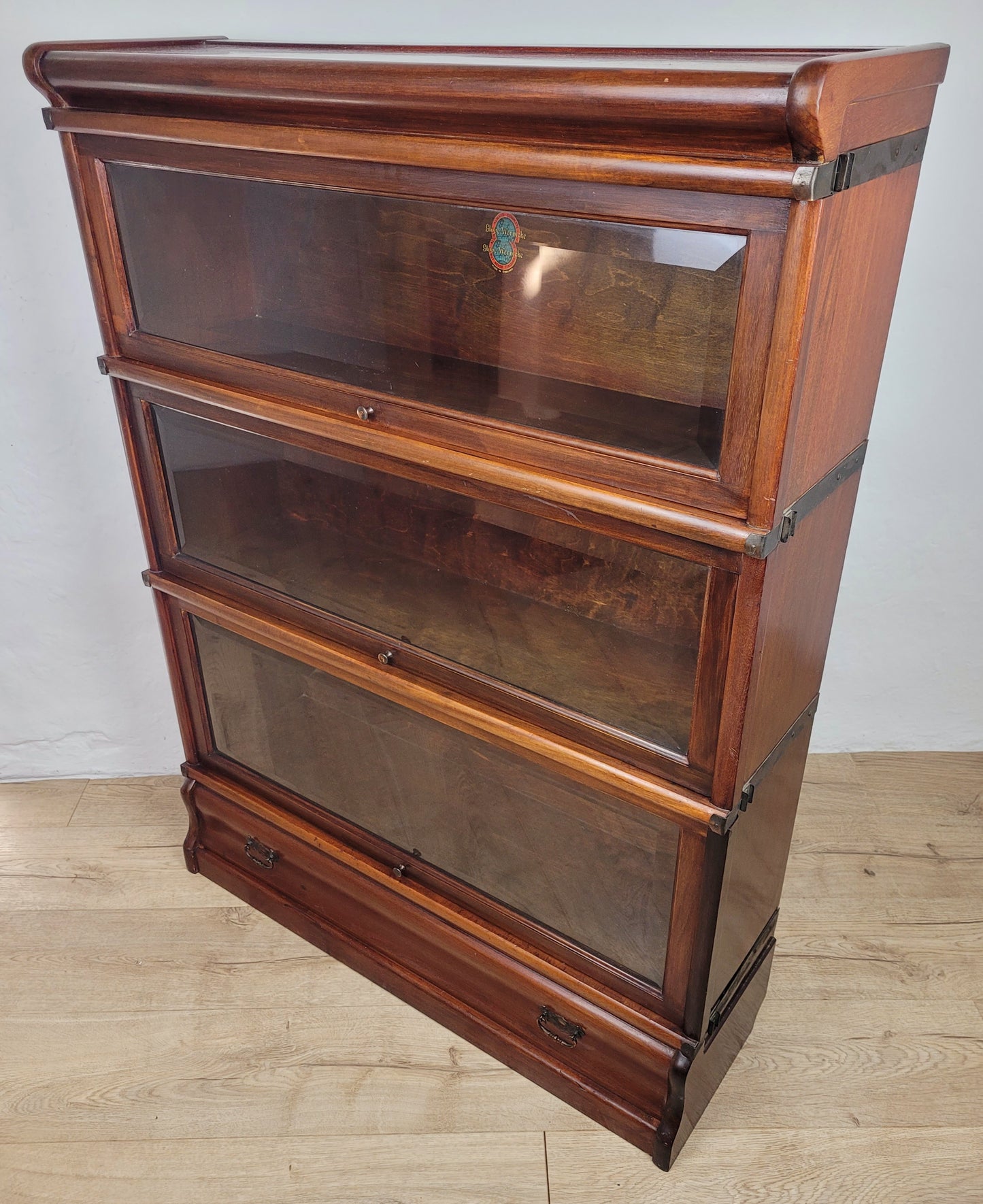 Globe Wernicke Barristers Bookcase 3 Stackable Glass Door Delivery Available