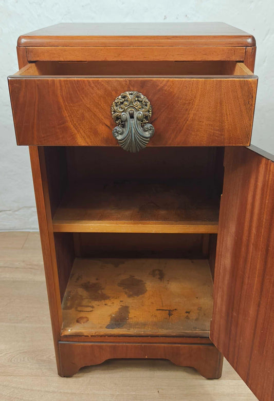 Vintage Bedside Cabinet B&E Furniture Walnut Mid 20th-Century Postage Available