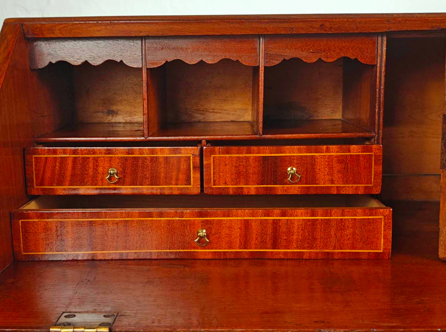 George III Writing Bureau Desk Oak 18thC Antique English Delivery Available